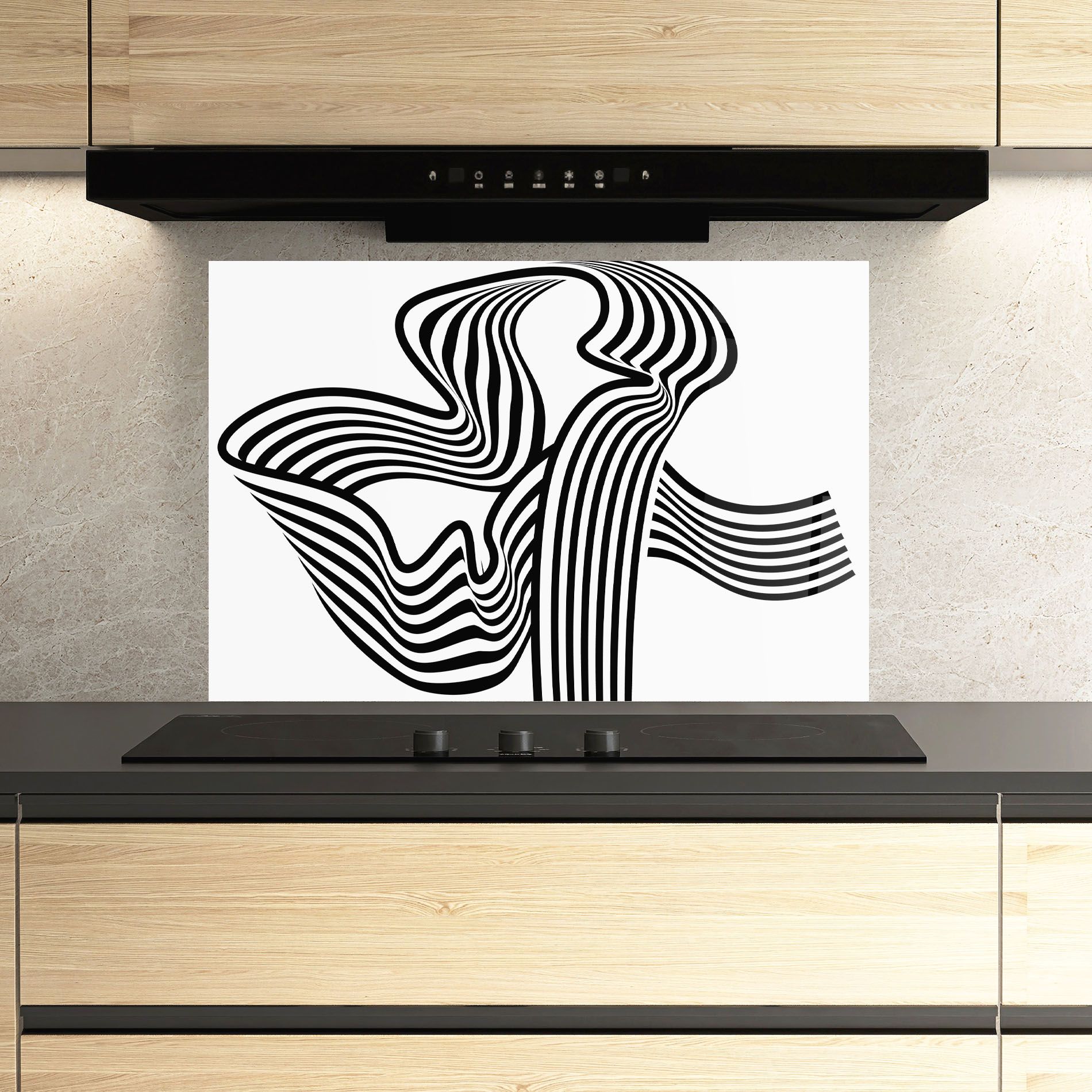 Black White Wave mockup 3