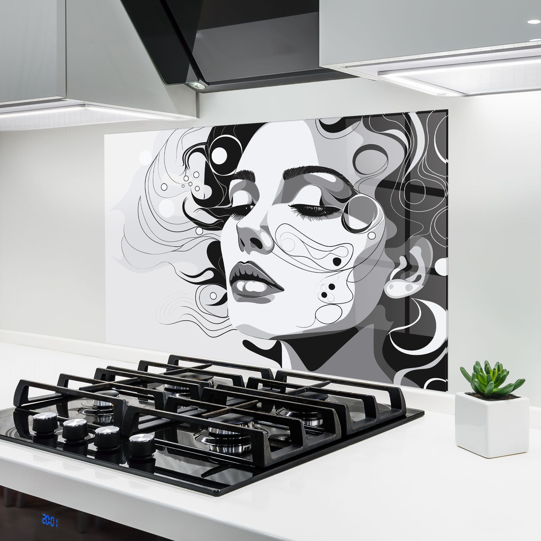 Grey Face Woman mockup 6