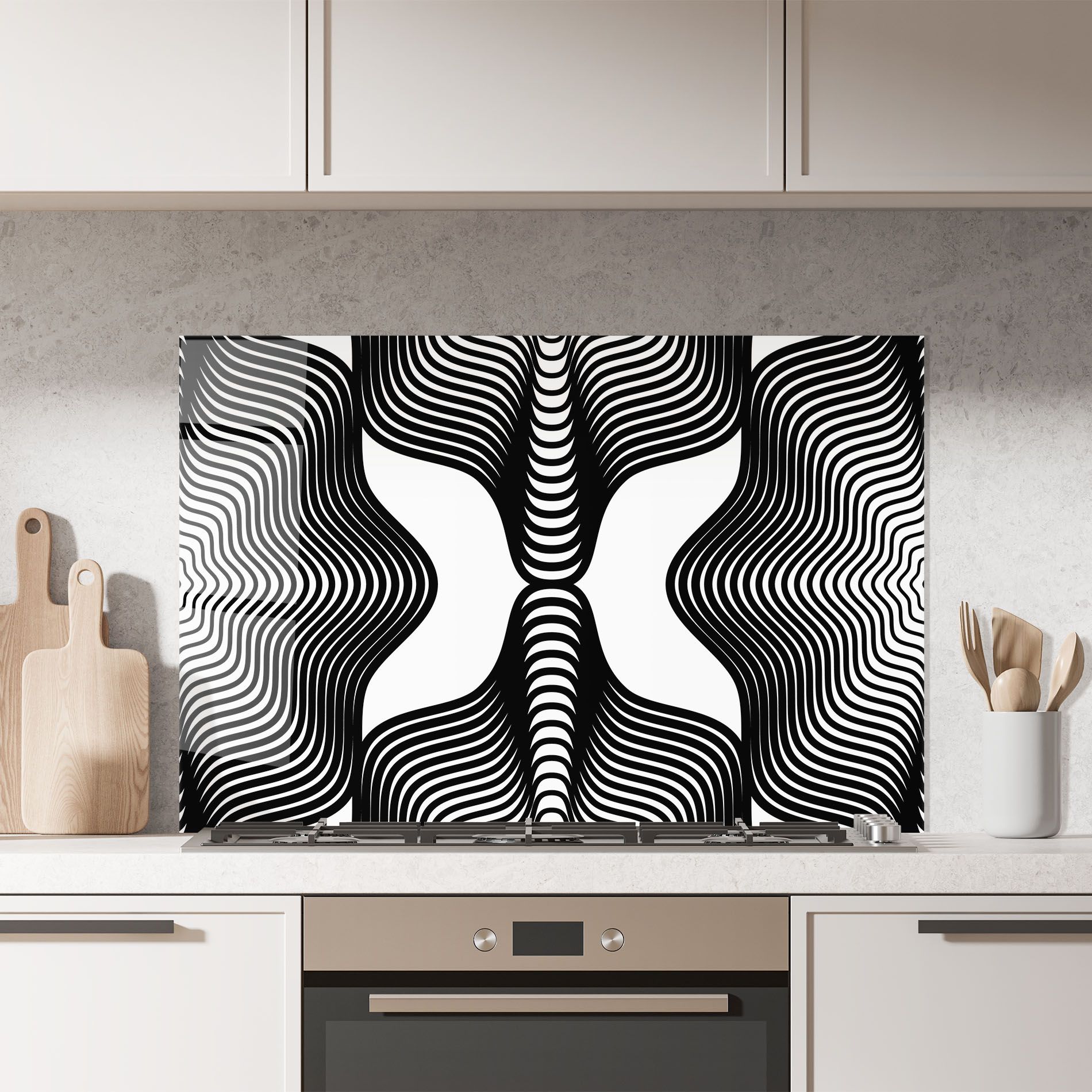 Black Line Pattern mockup 7
