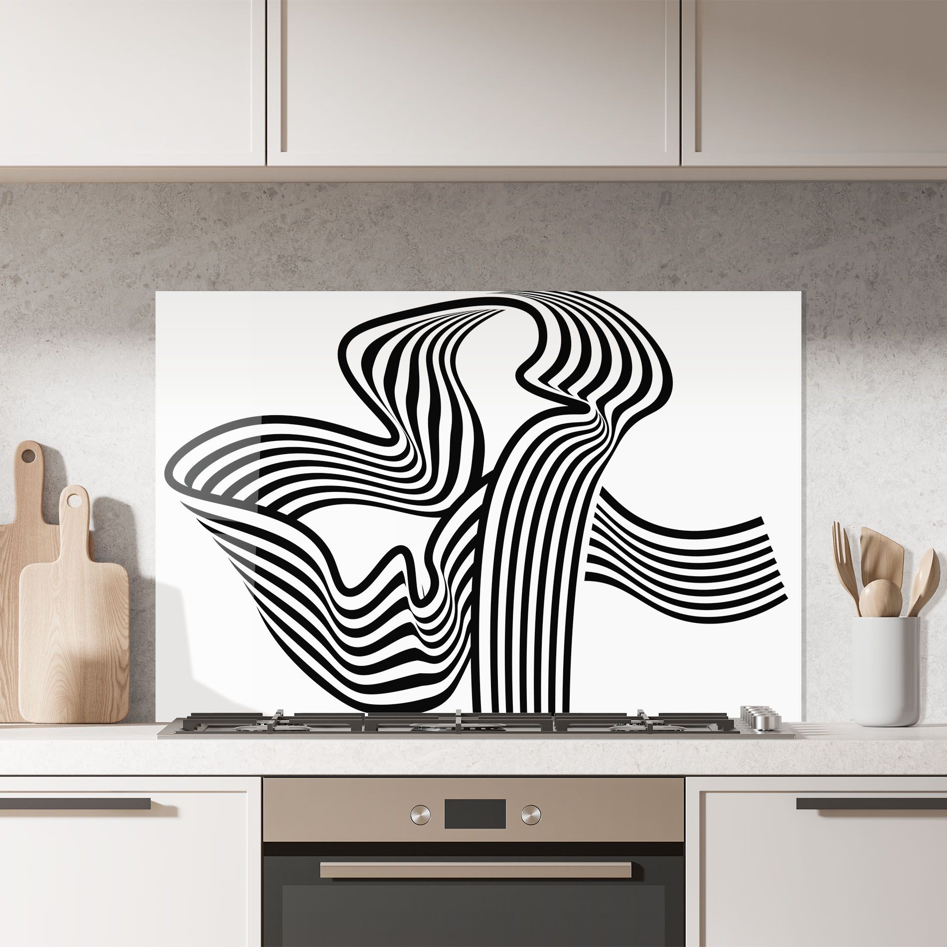 Black White Wave mockup 7