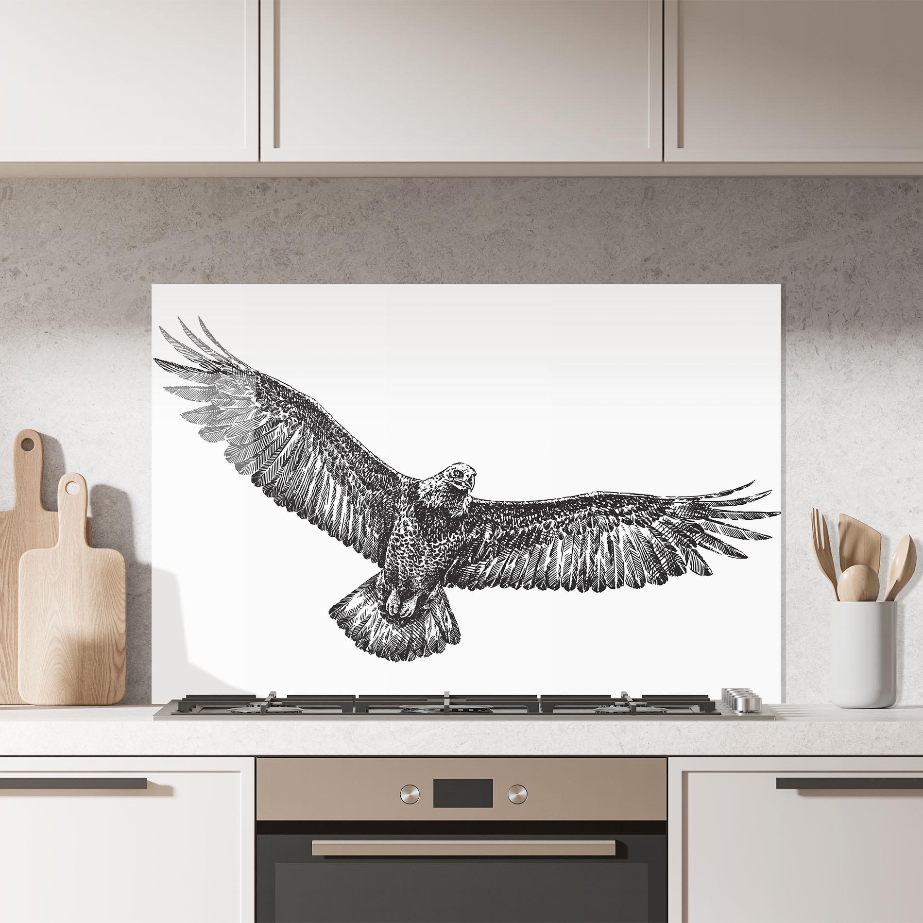 Konyhai üveg hátfal Eagle Art Line mockup 7
