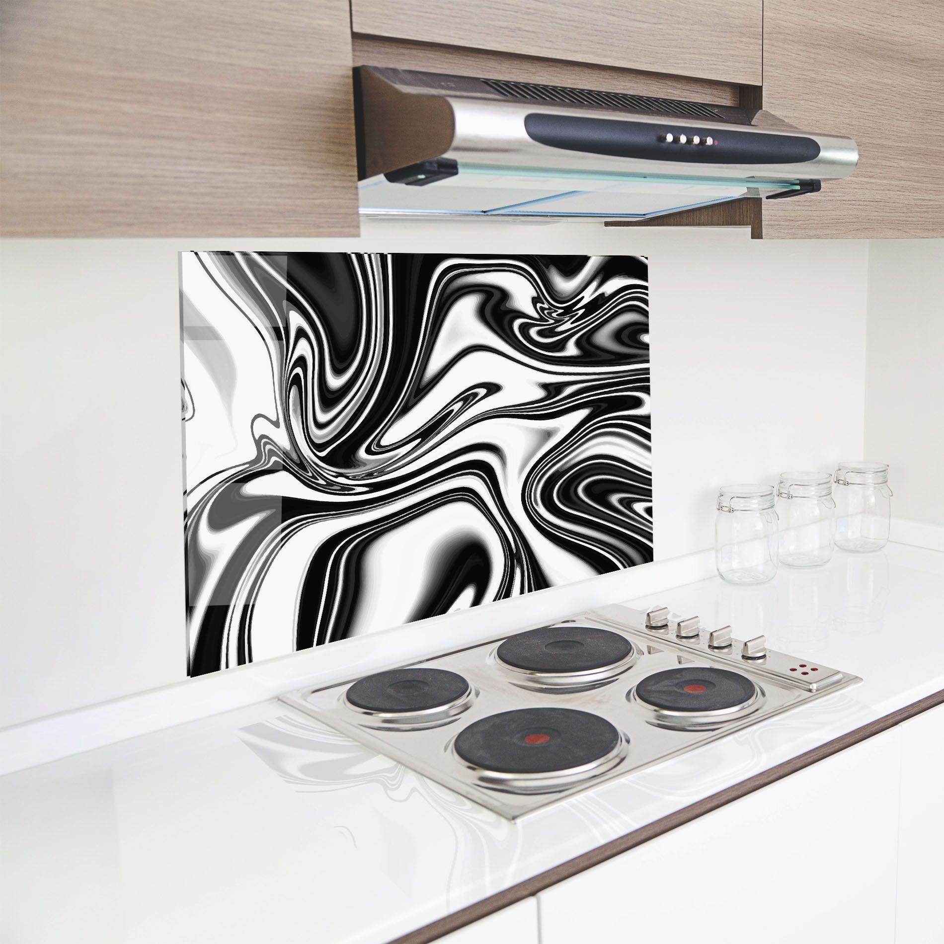 Black White Liquid mockup 8