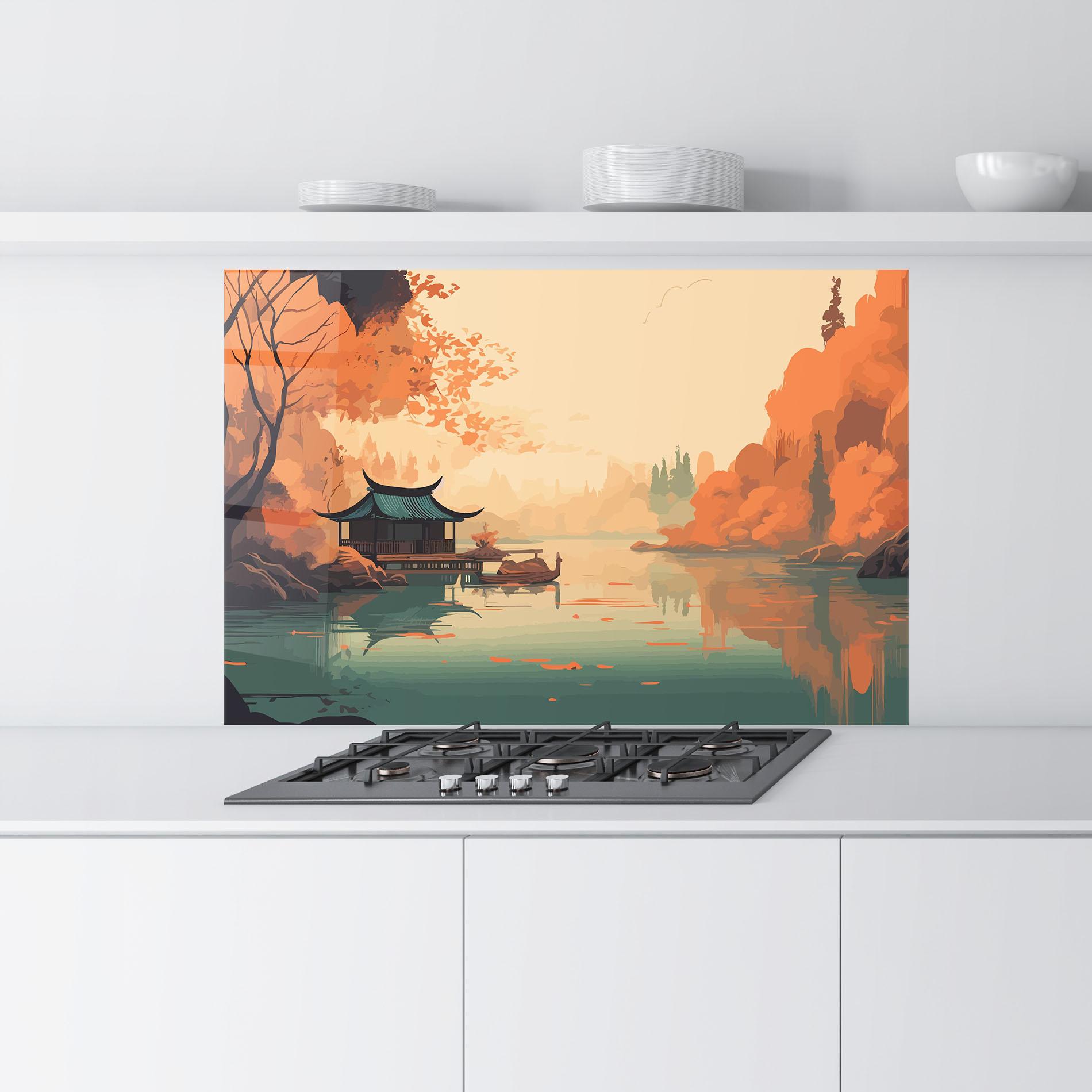 Konyhai üveg hátfal Asiatic Lake mockup 9