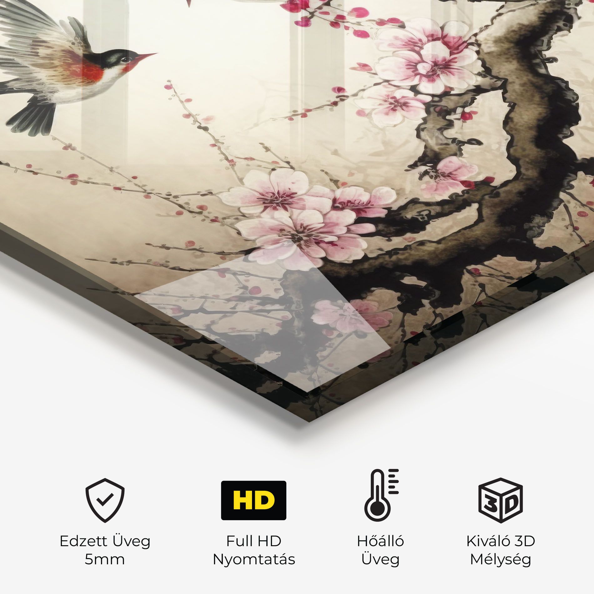 Cherry Blossom Birds mockup 2