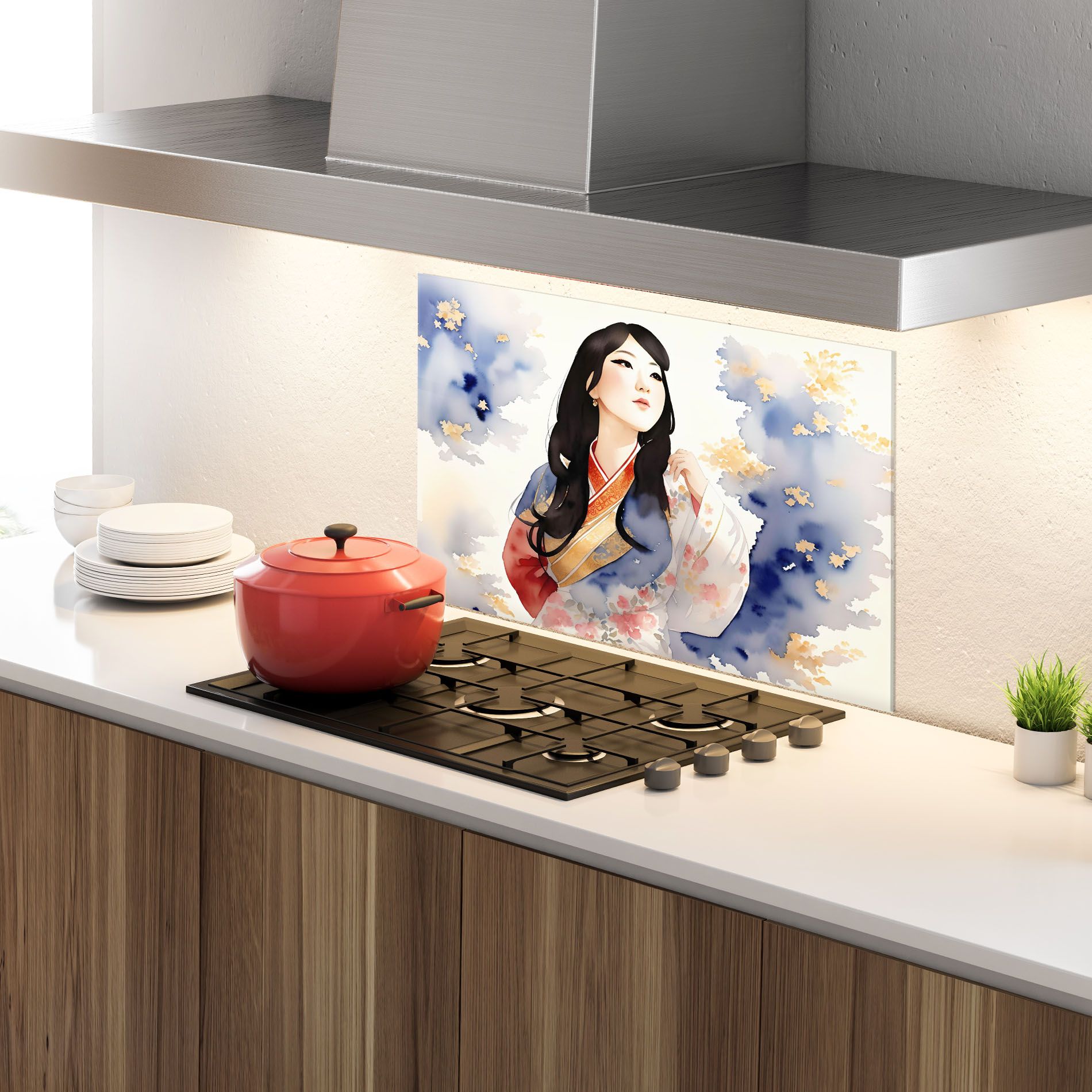 Asian Woman Dancing mockup 4