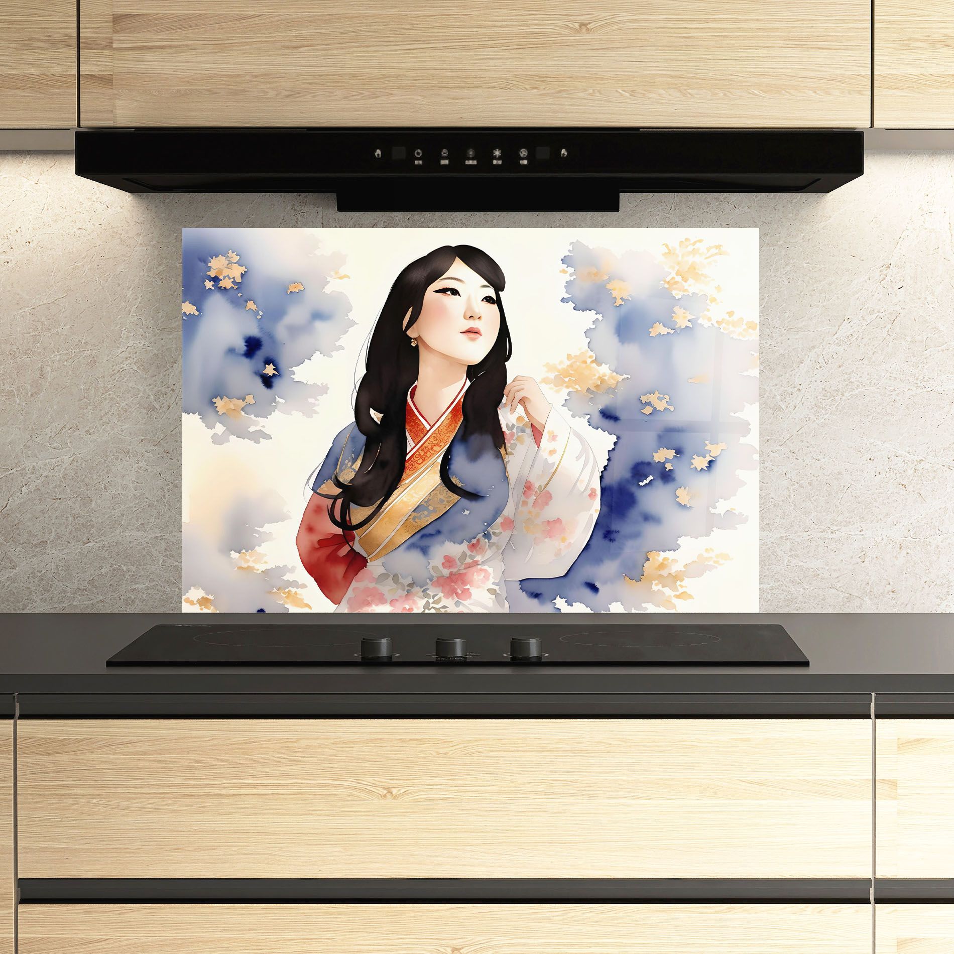 Asian Woman Dancing mockup 3