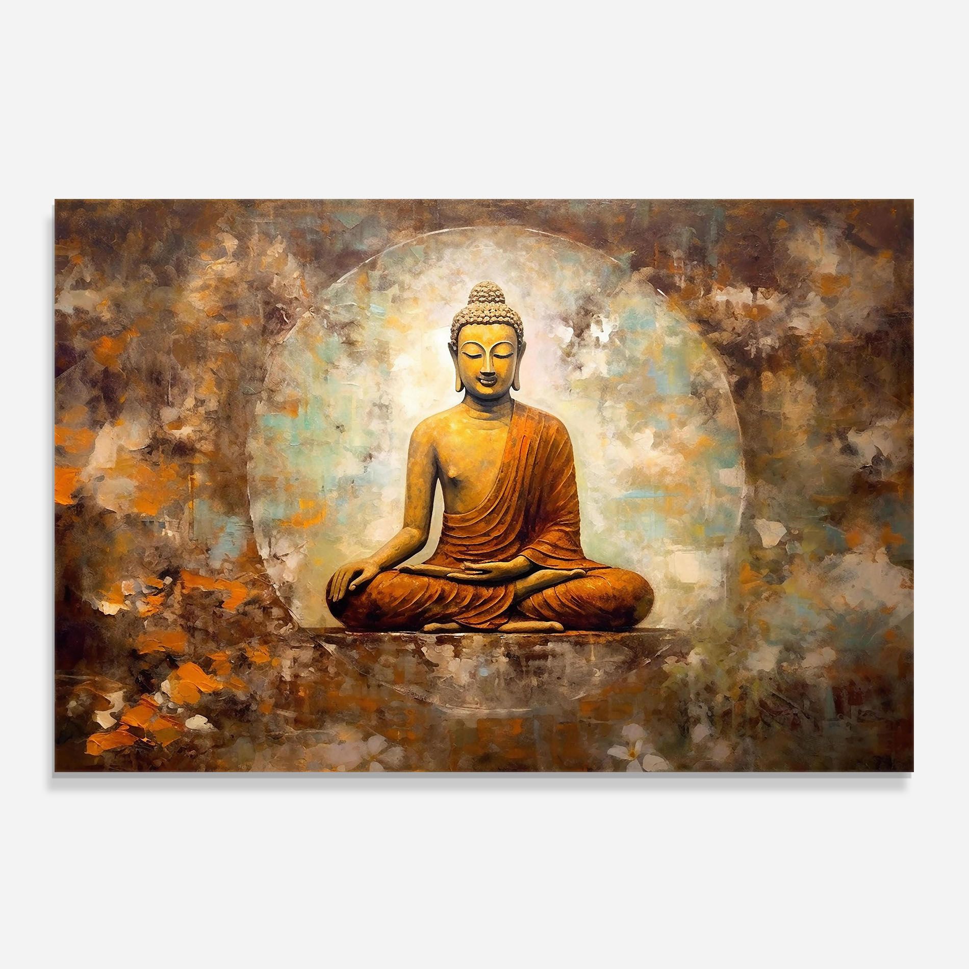 Blue Circle Buddha mockup 0