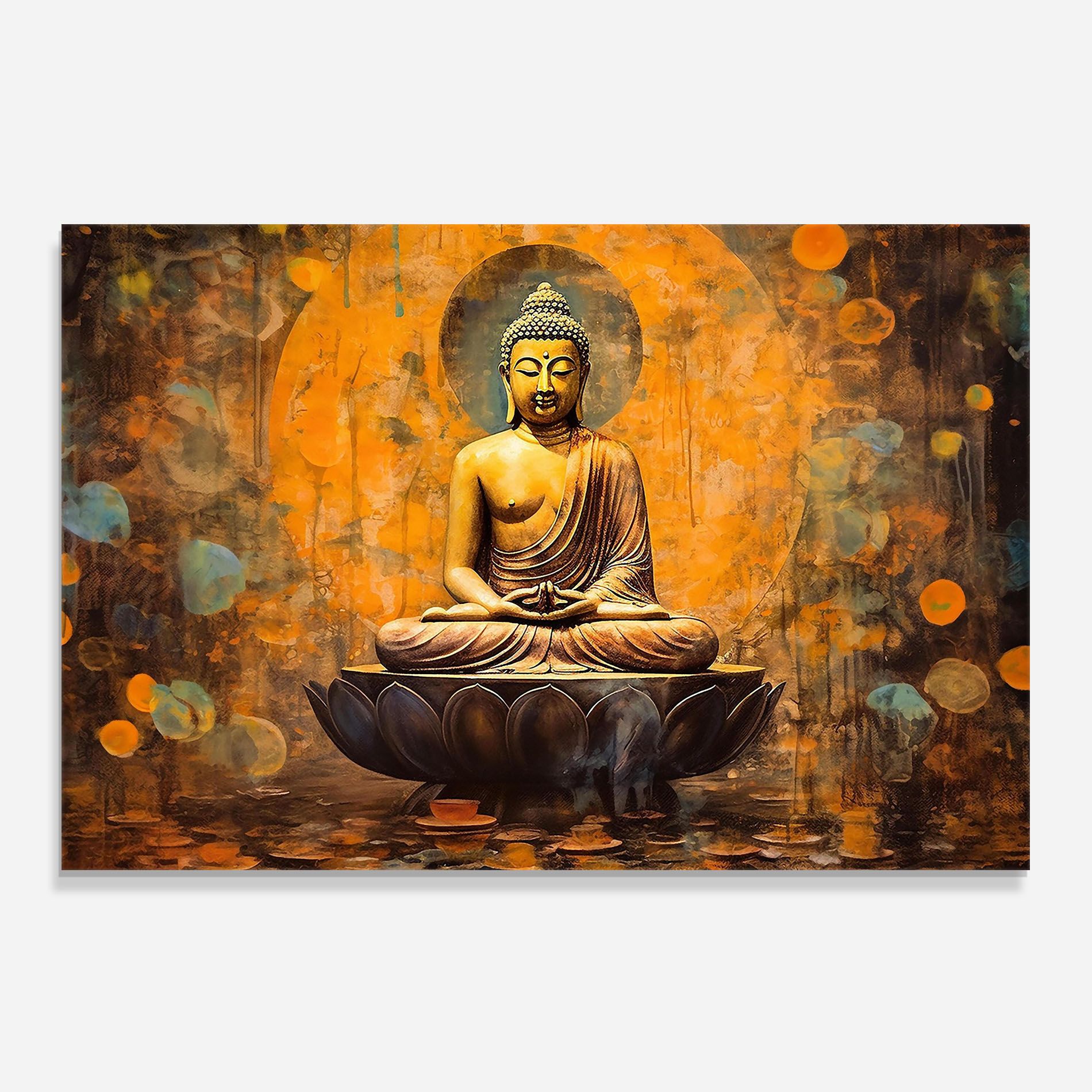 Buddha Floating Art mockup 0