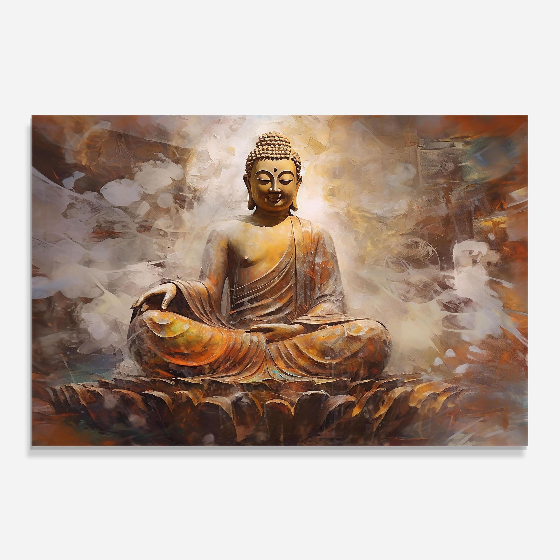 Cream Orange Buddha mockup 0