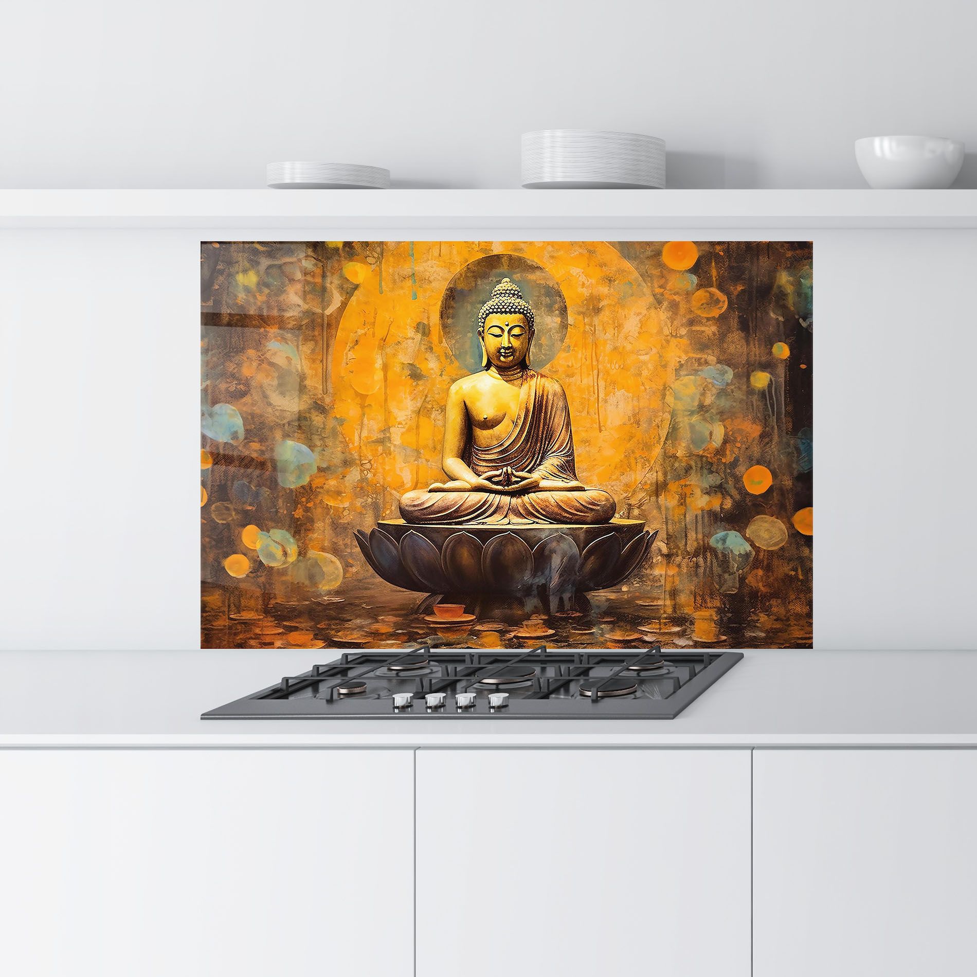 Buddha Floating Art mockup 9