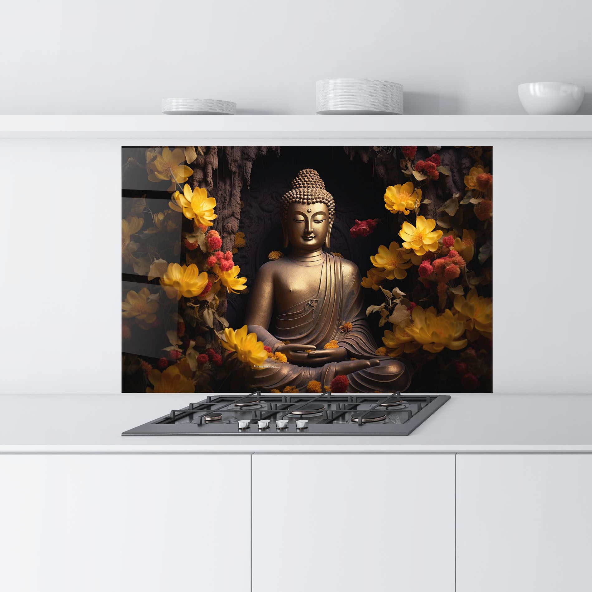 Buddha Yellow Red mockup 9