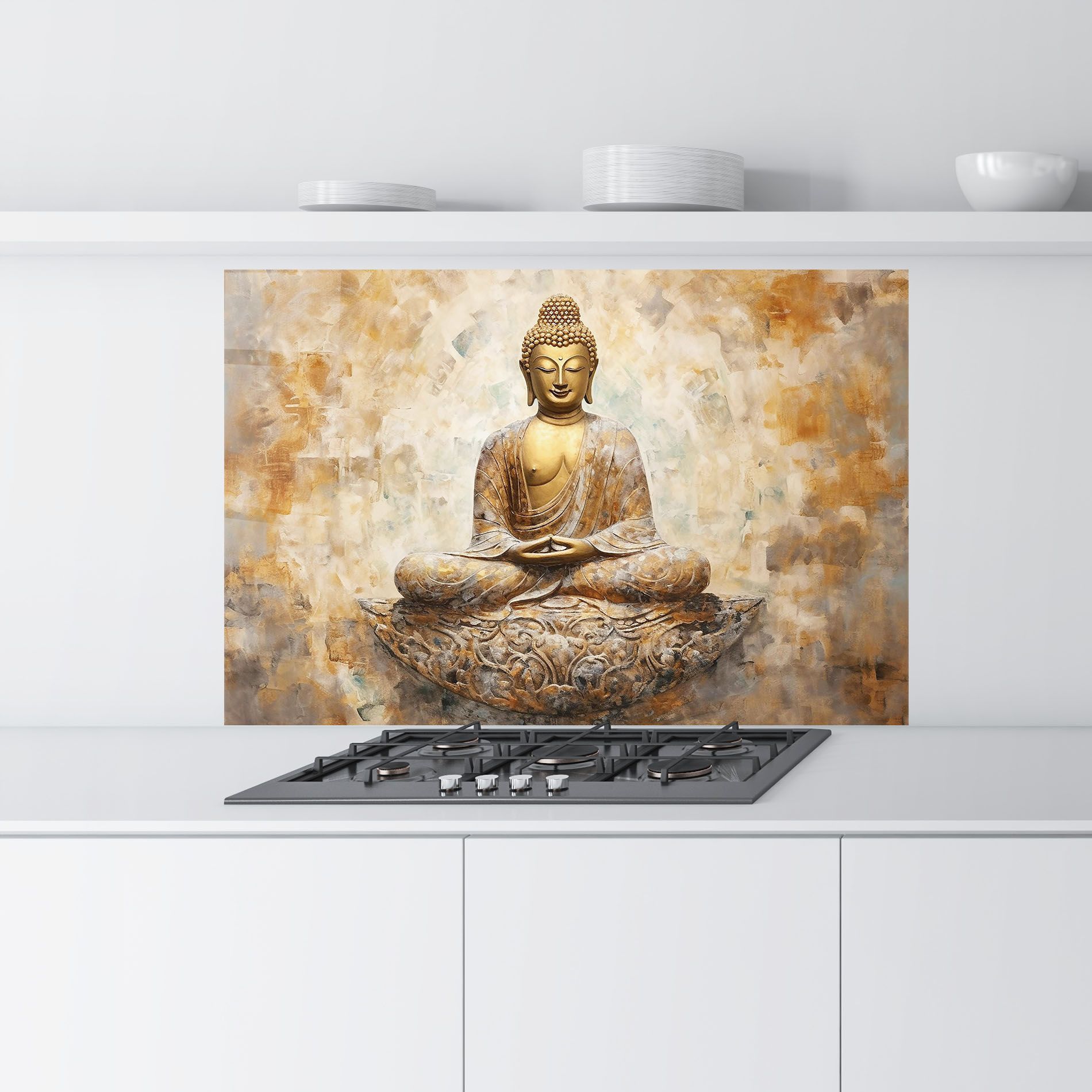 Cream Buddha Art mockup 9