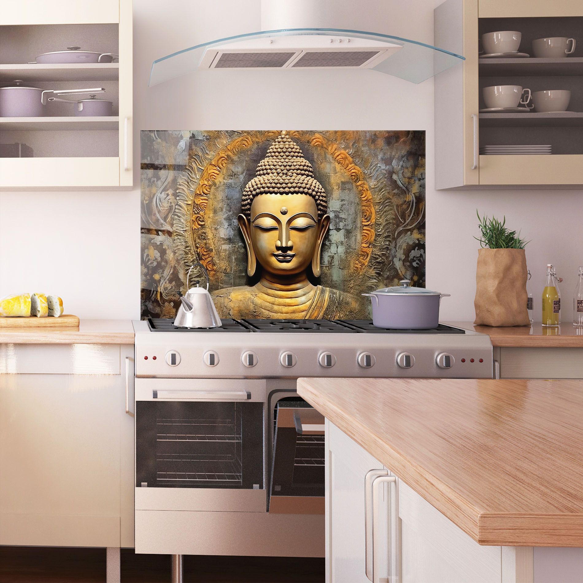 Buddha 3d Head mockup 1