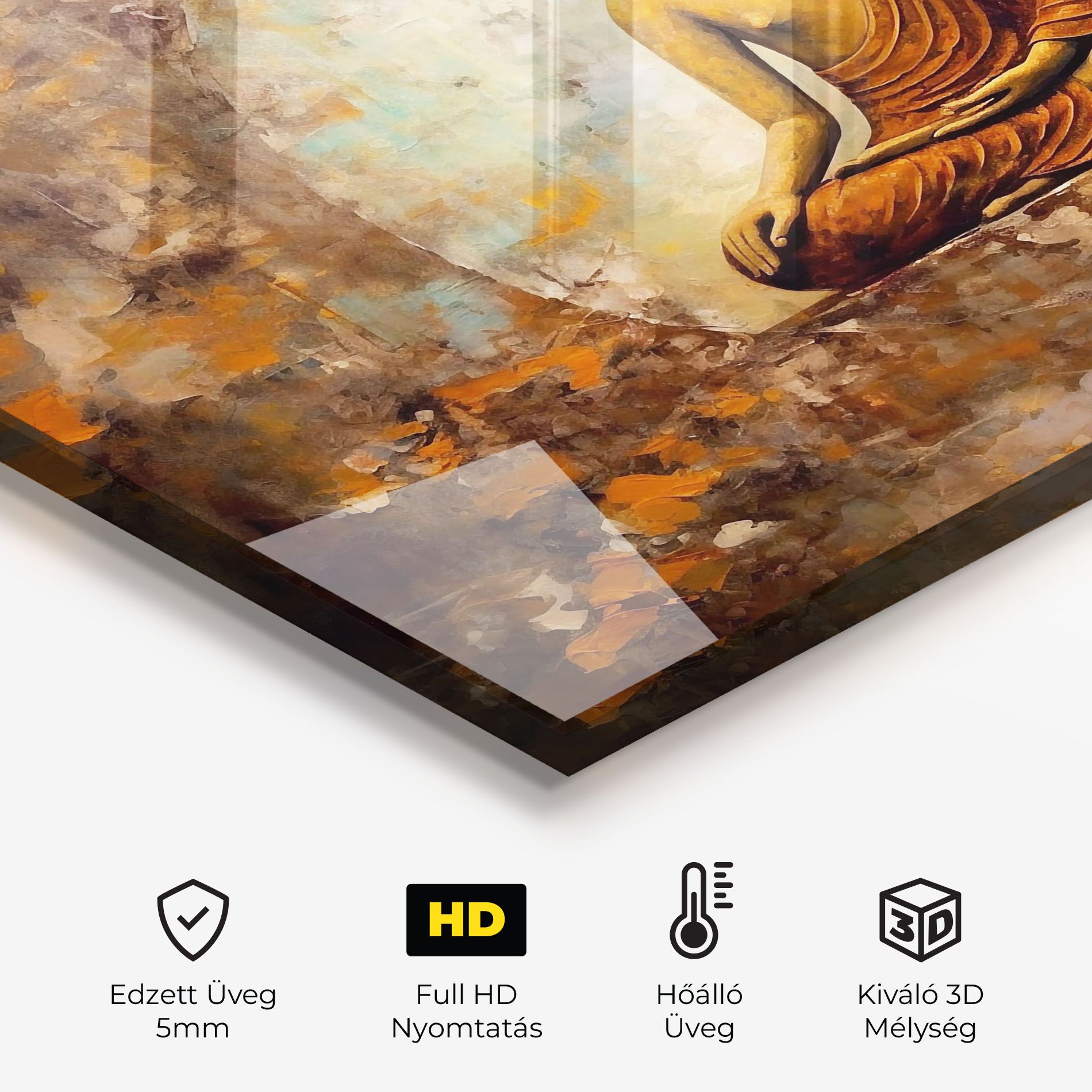 Blue Circle Buddha mockup 2