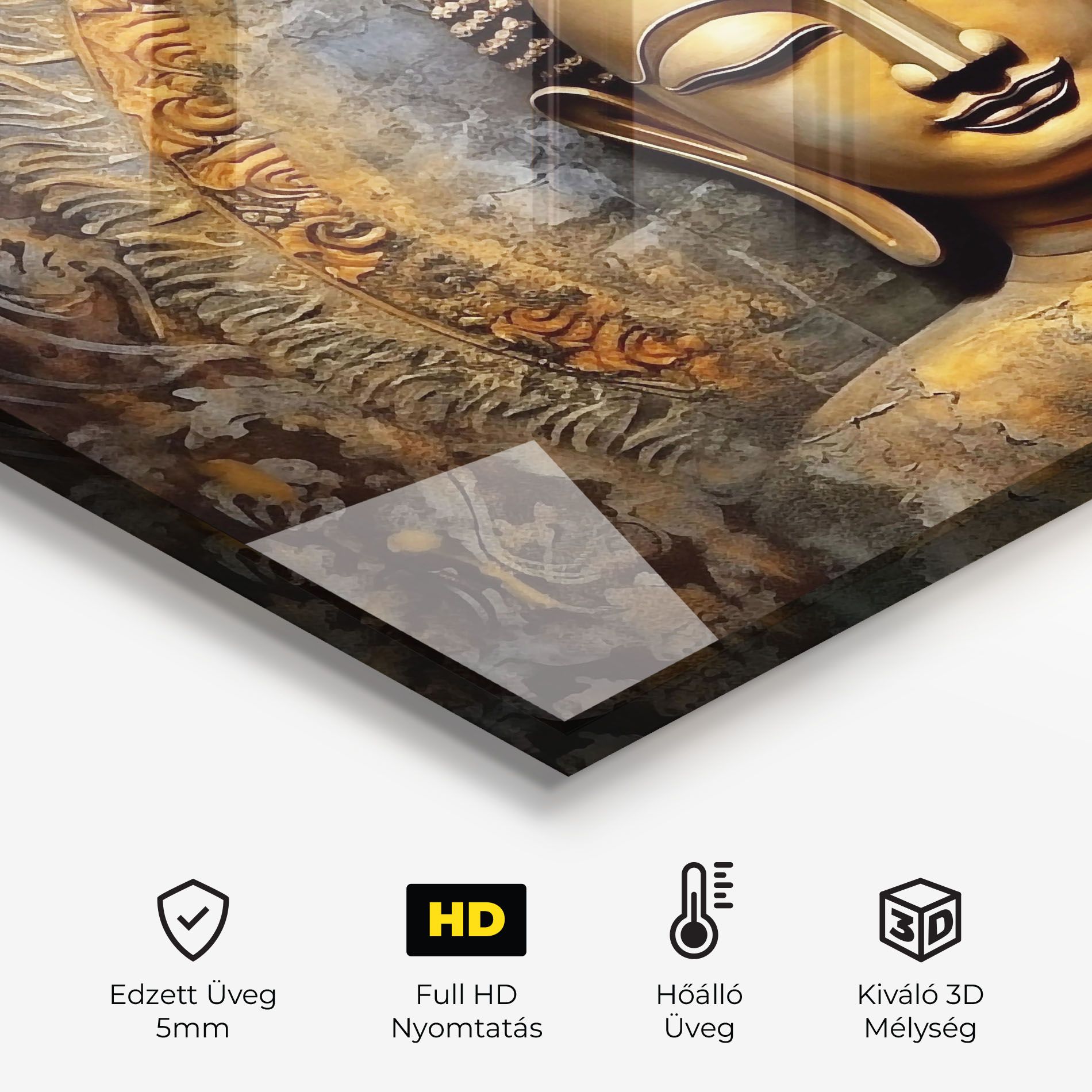 Buddha 3d Head mockup 2