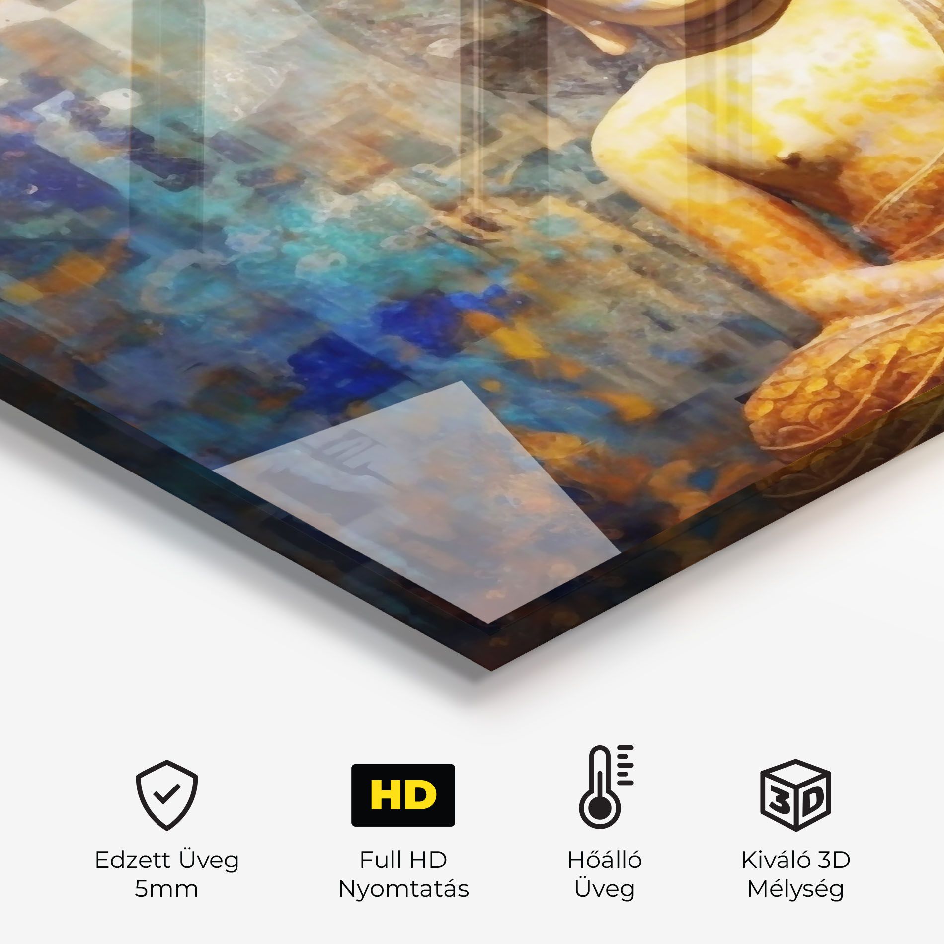 Buddha Blue Gold mockup 2