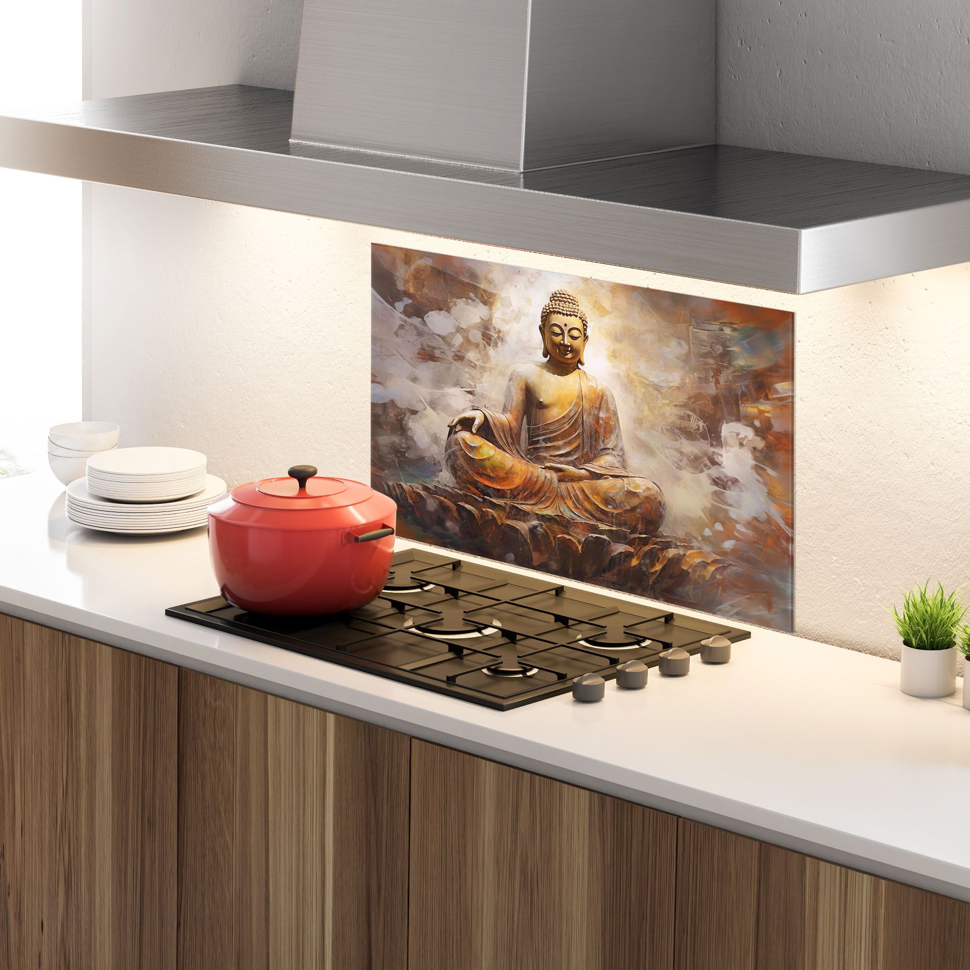 Cream Orange Buddha mockup 4