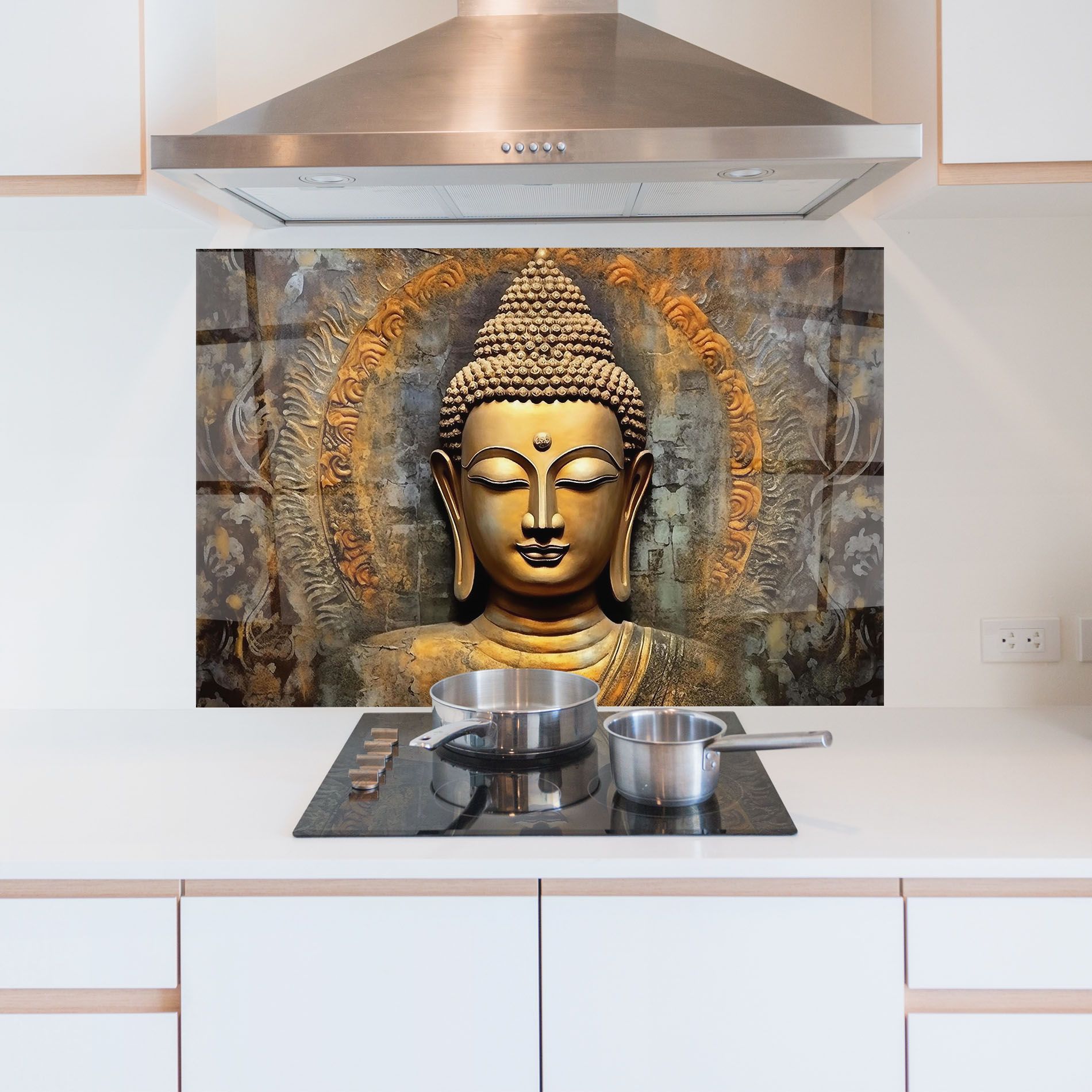 Buddha 3d Head mockup 5