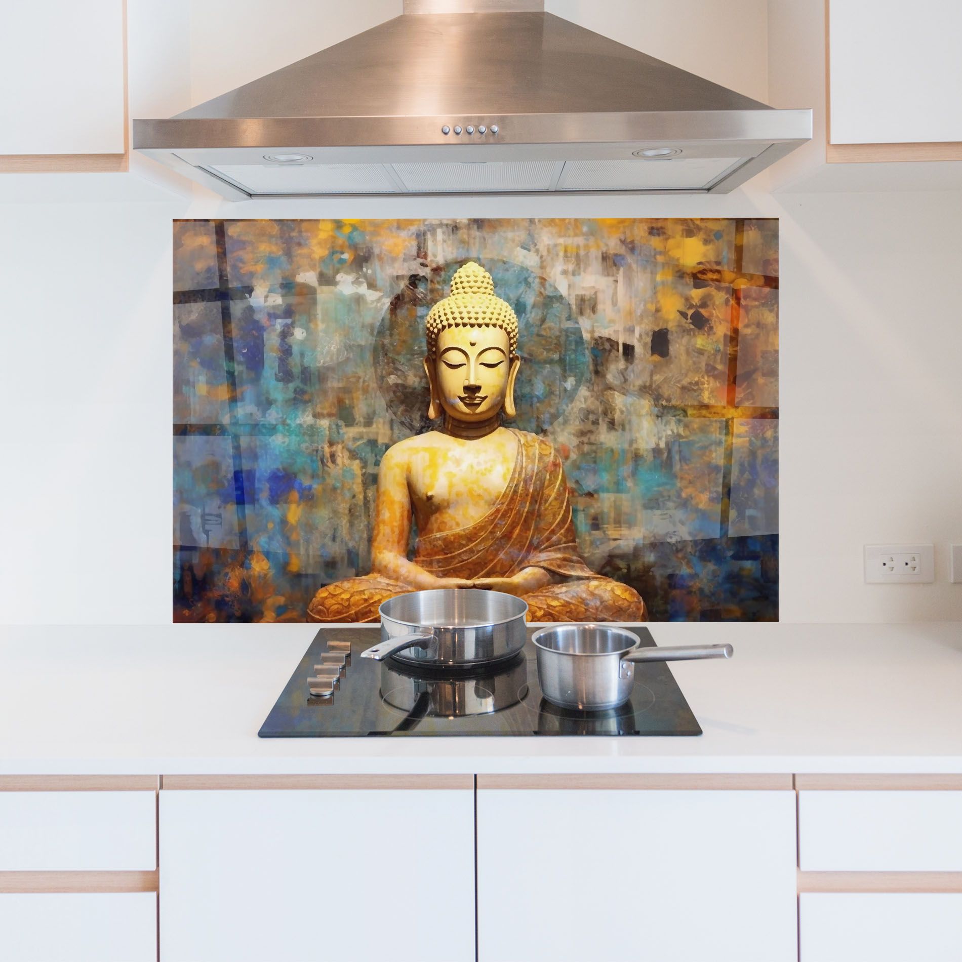 Buddha Blue Gold mockup 5