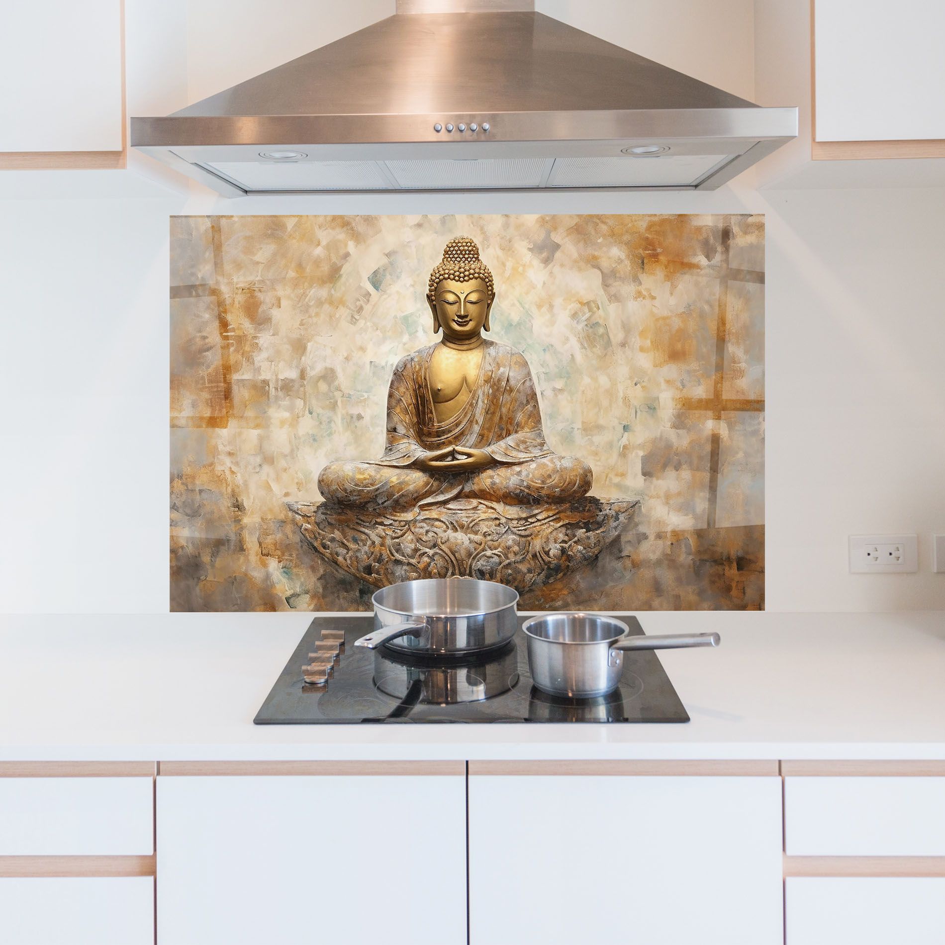 Cream Buddha Art mockup 5