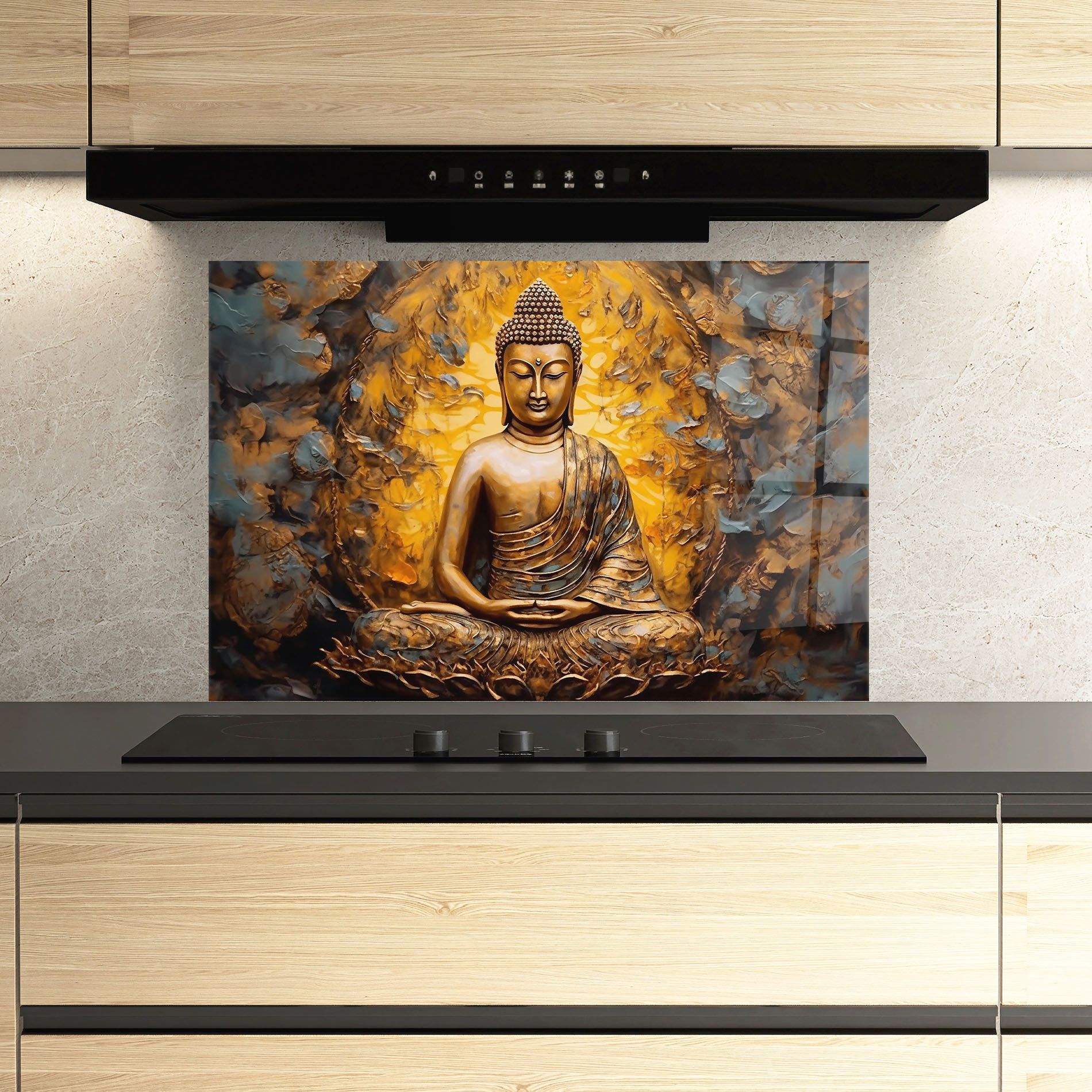 Gold Grey Buddha mockup 3