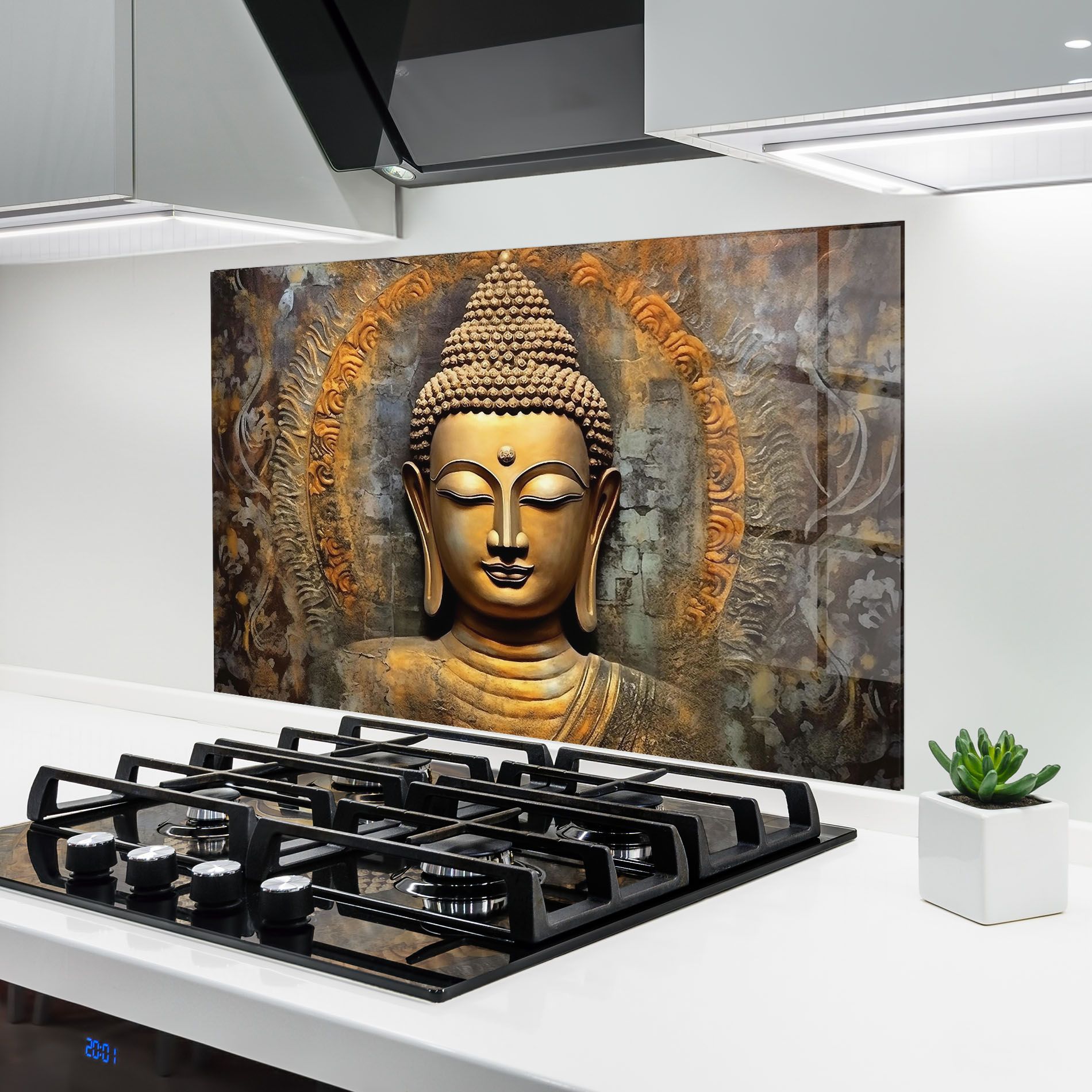 Buddha 3d Head mockup 6