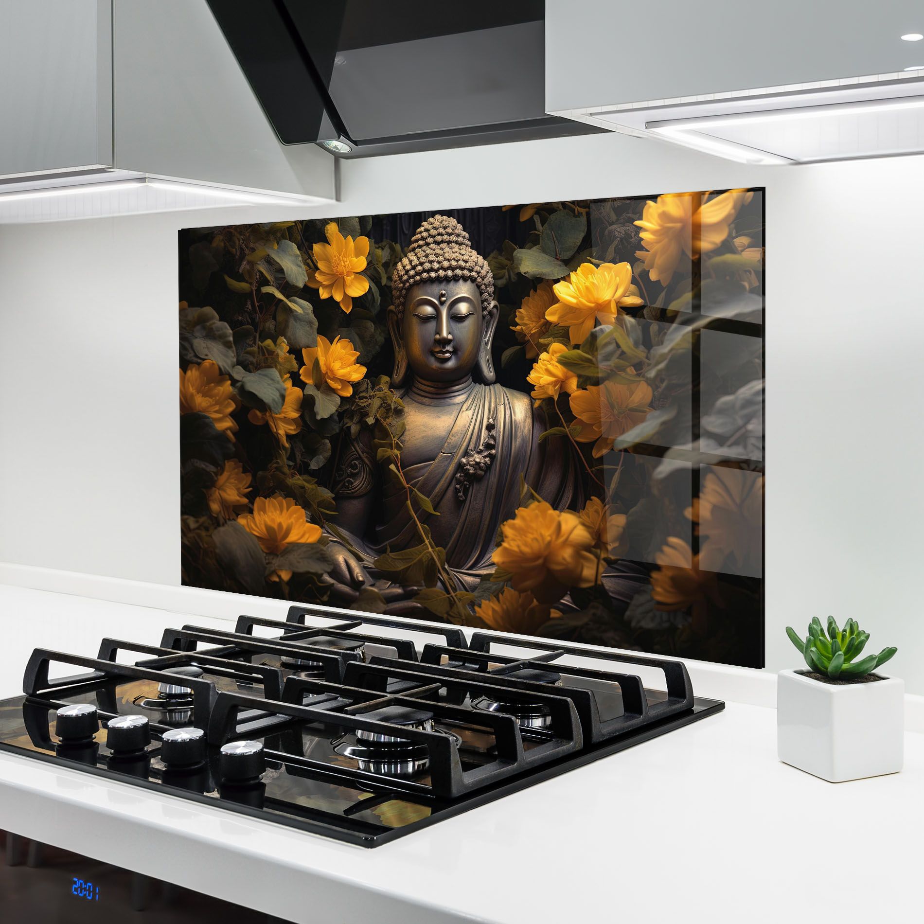 Buddha Yellow Meditation mockup 6