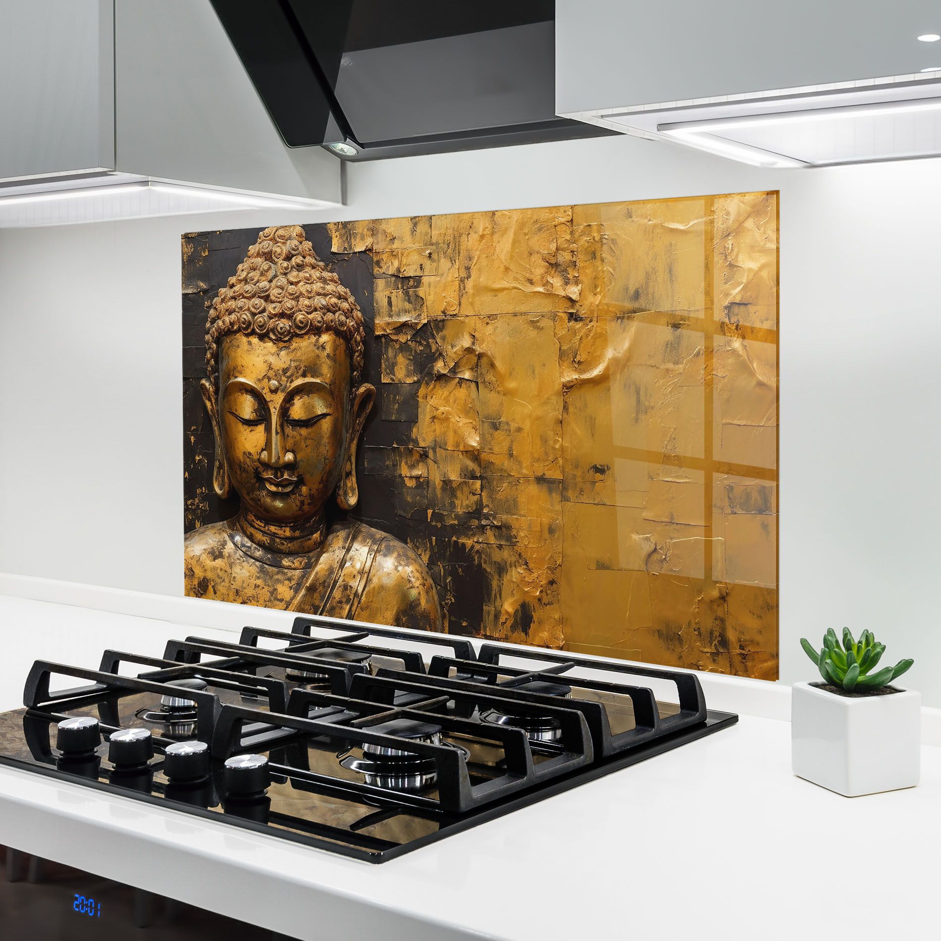 Gold Paint Buddha mockup 6