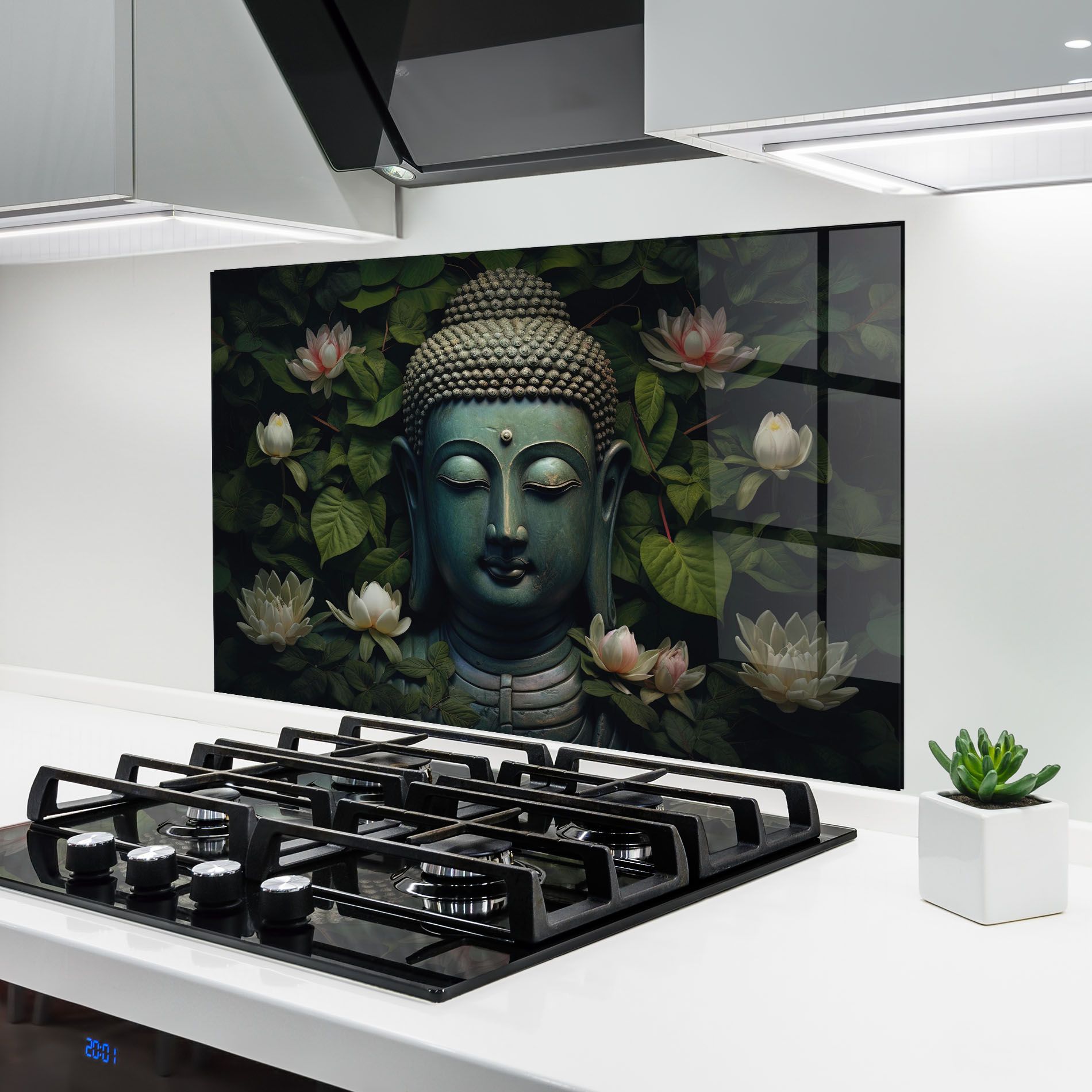 Green Statue Buddha mockup 6