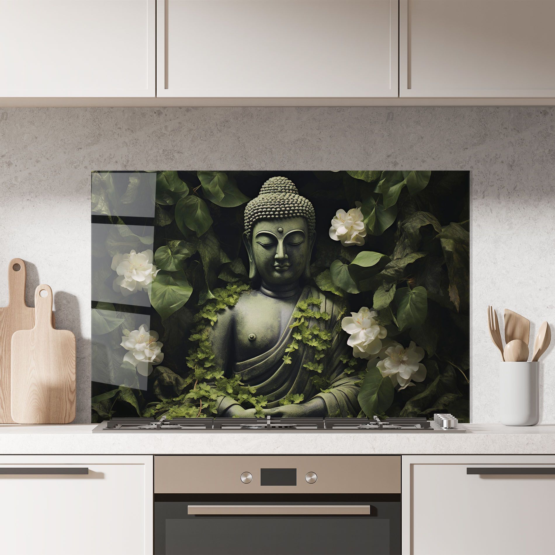 Buddha Lotus Statue mockup 7
