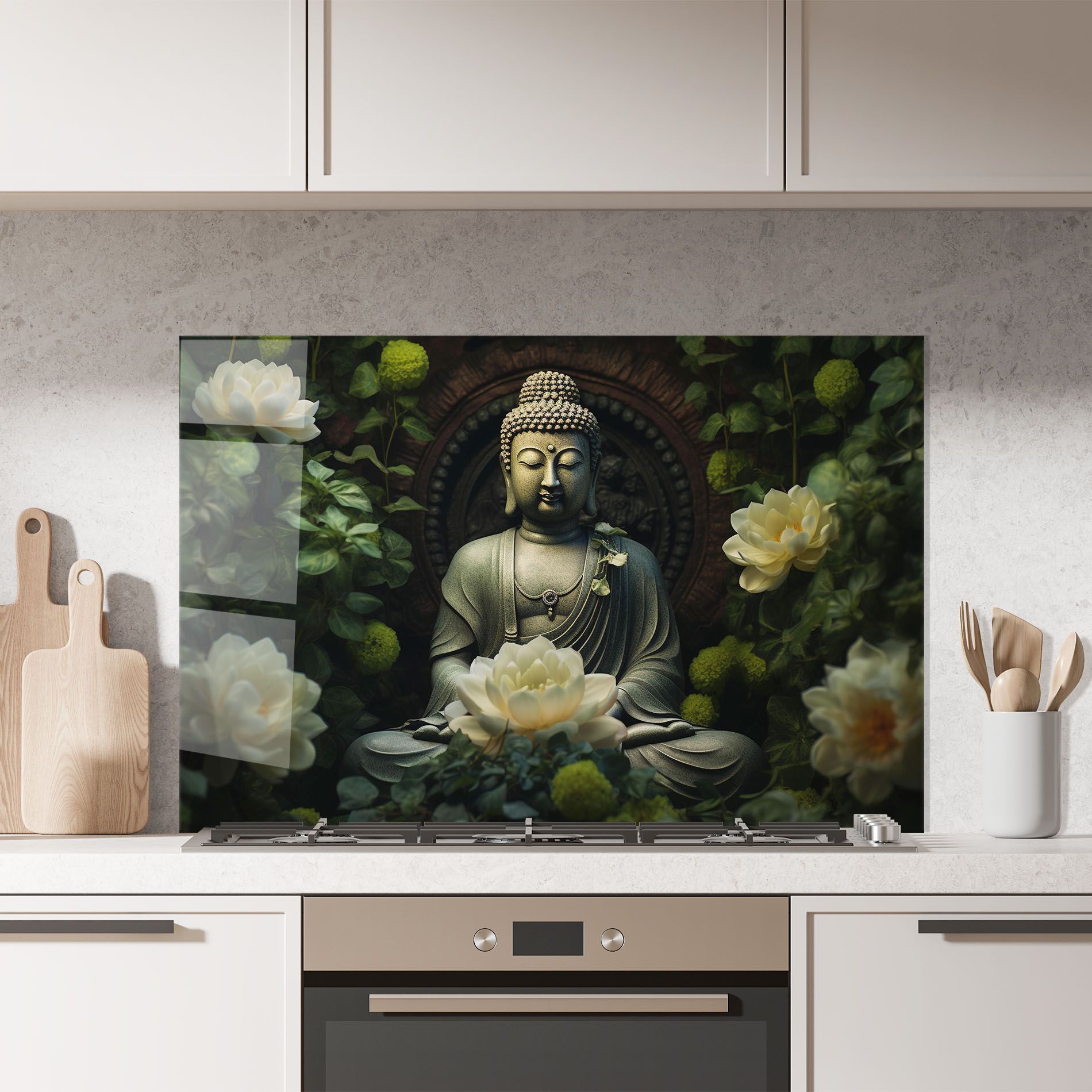 Cream Flower Buddha mockup 7