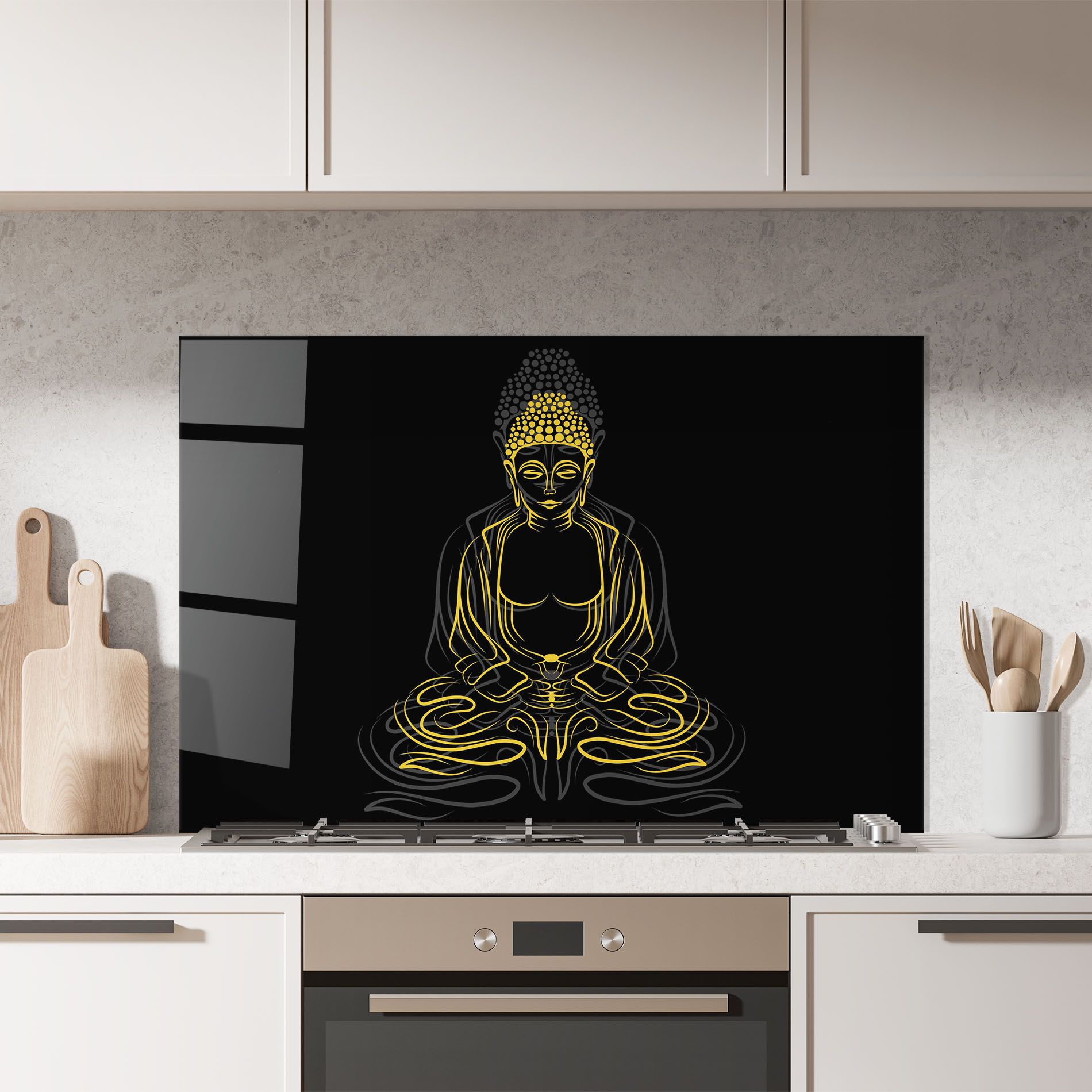 Grey Yellow Buddha mockup 7