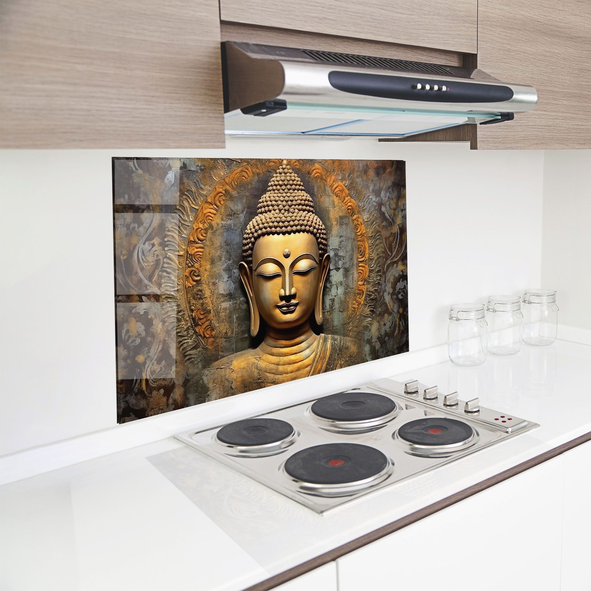 Buddha 3d Head mockup 8