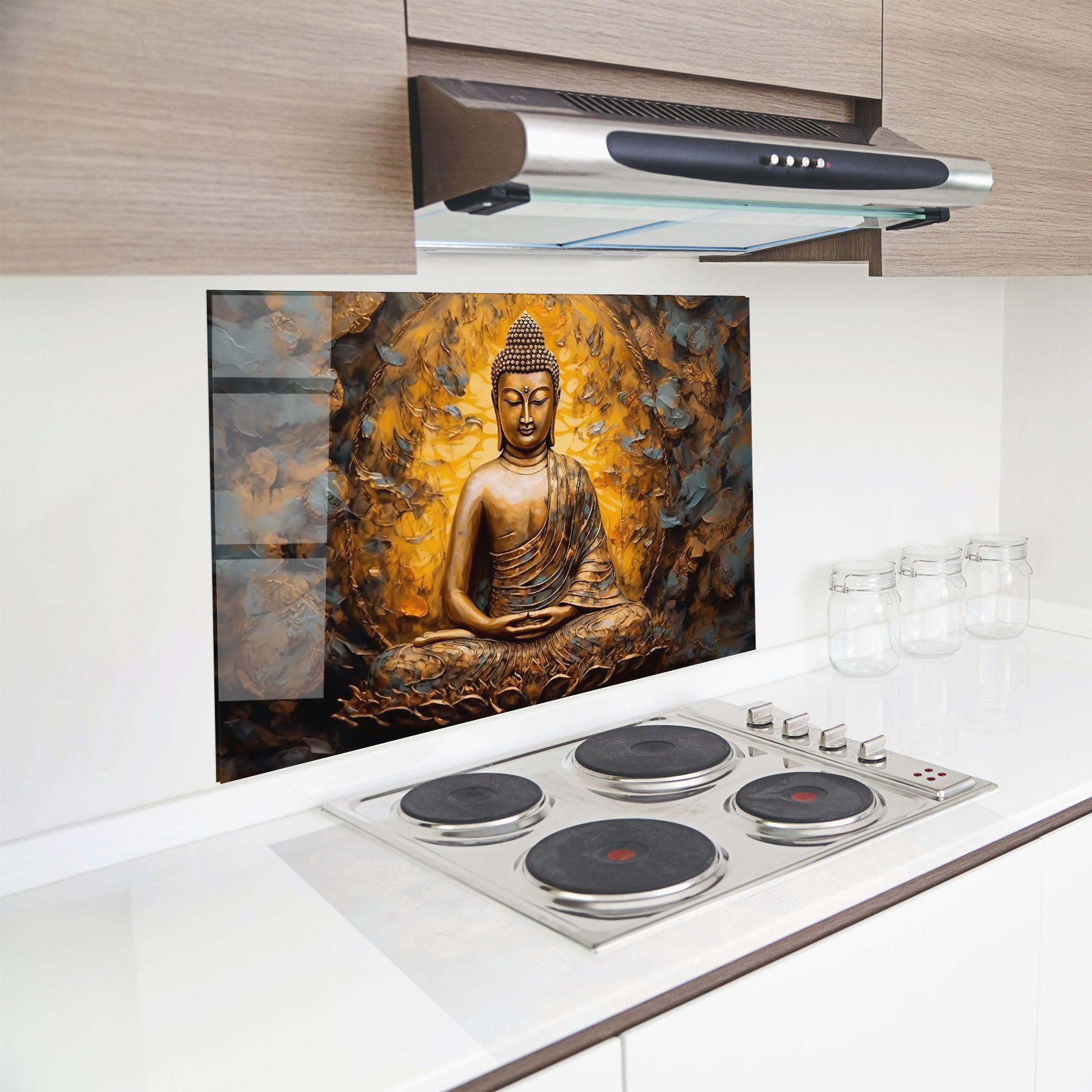 Gold Grey Buddha mockup 8