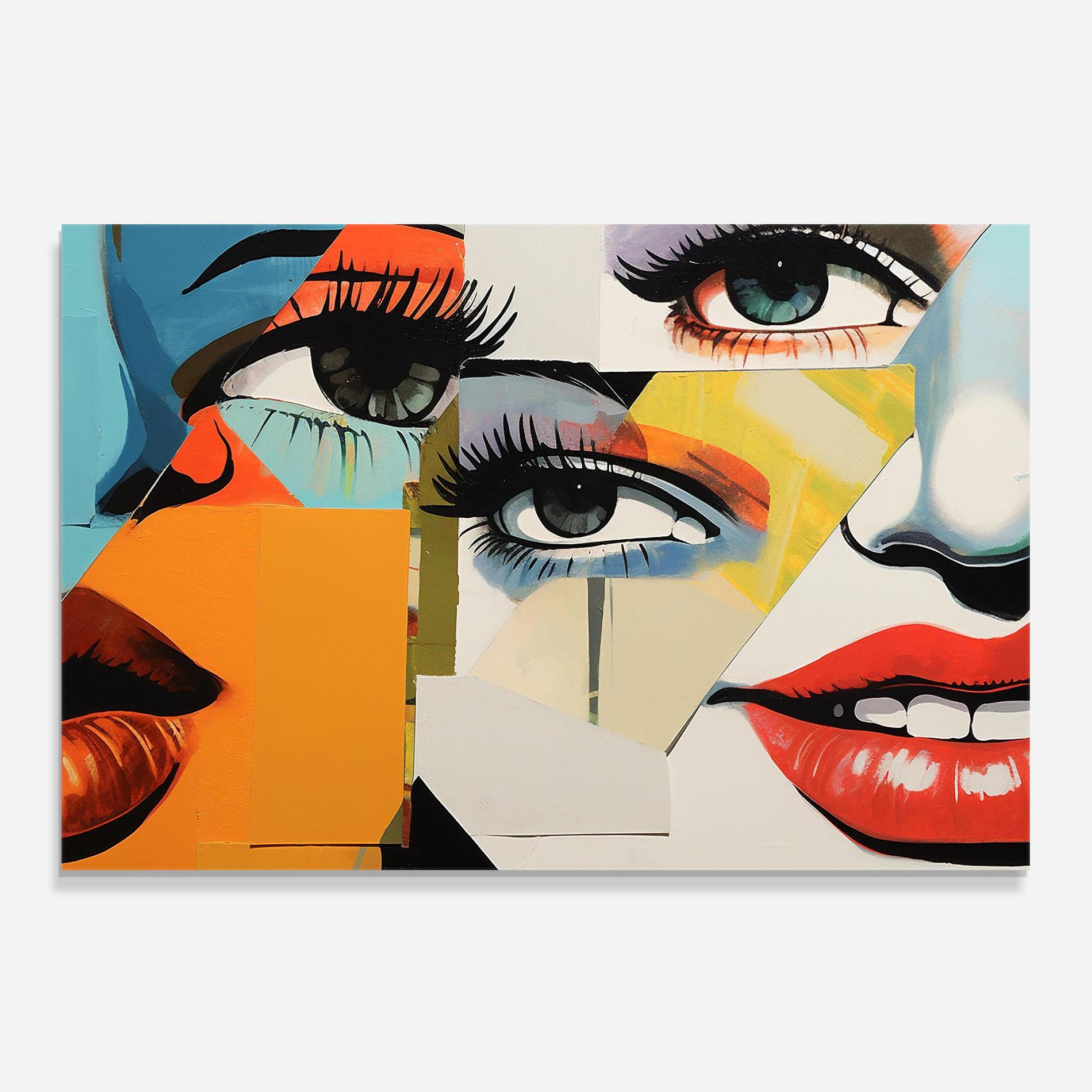 Konyhai üveg hátfal Drawing Collage mockup 0