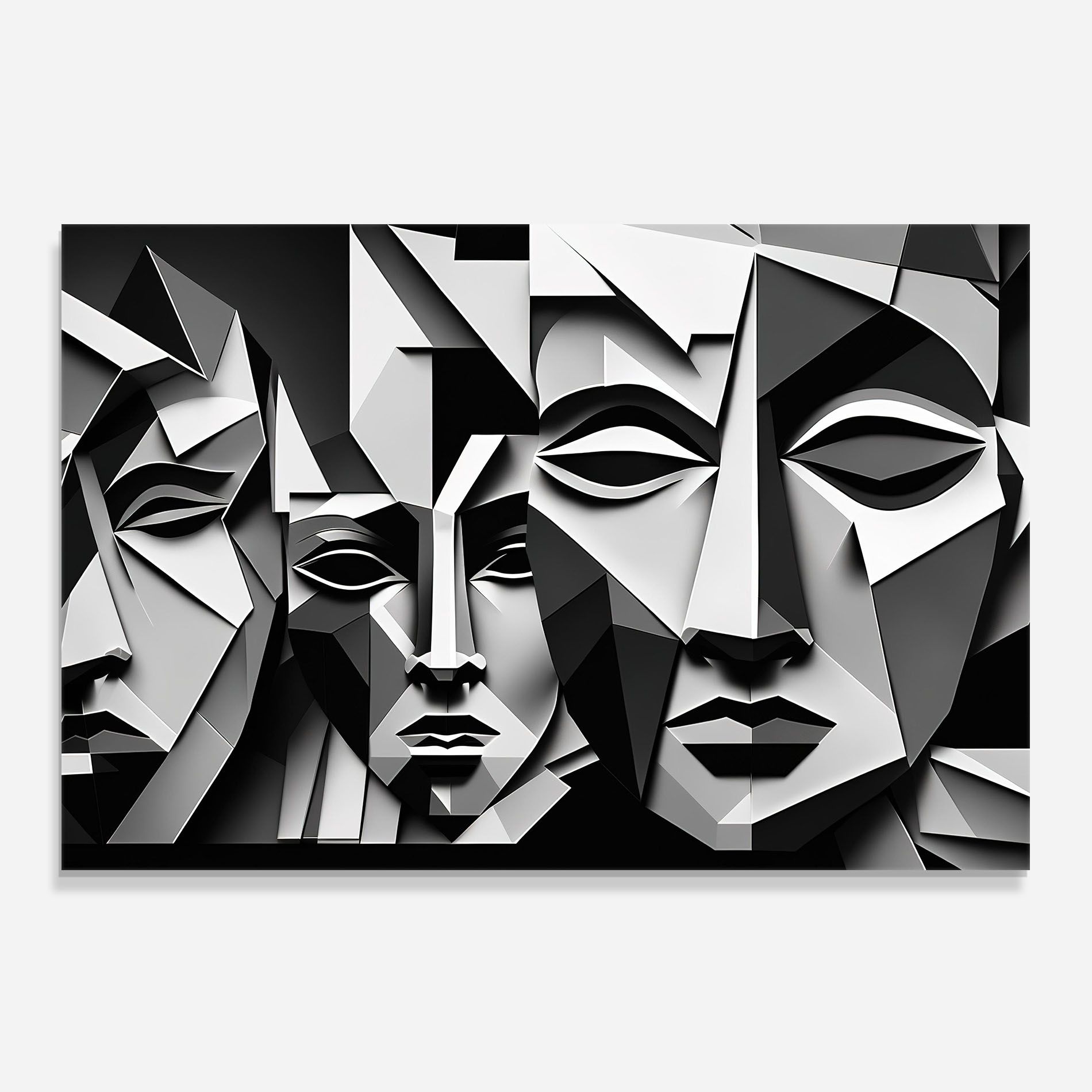 Grey Faces Collage mockup 0