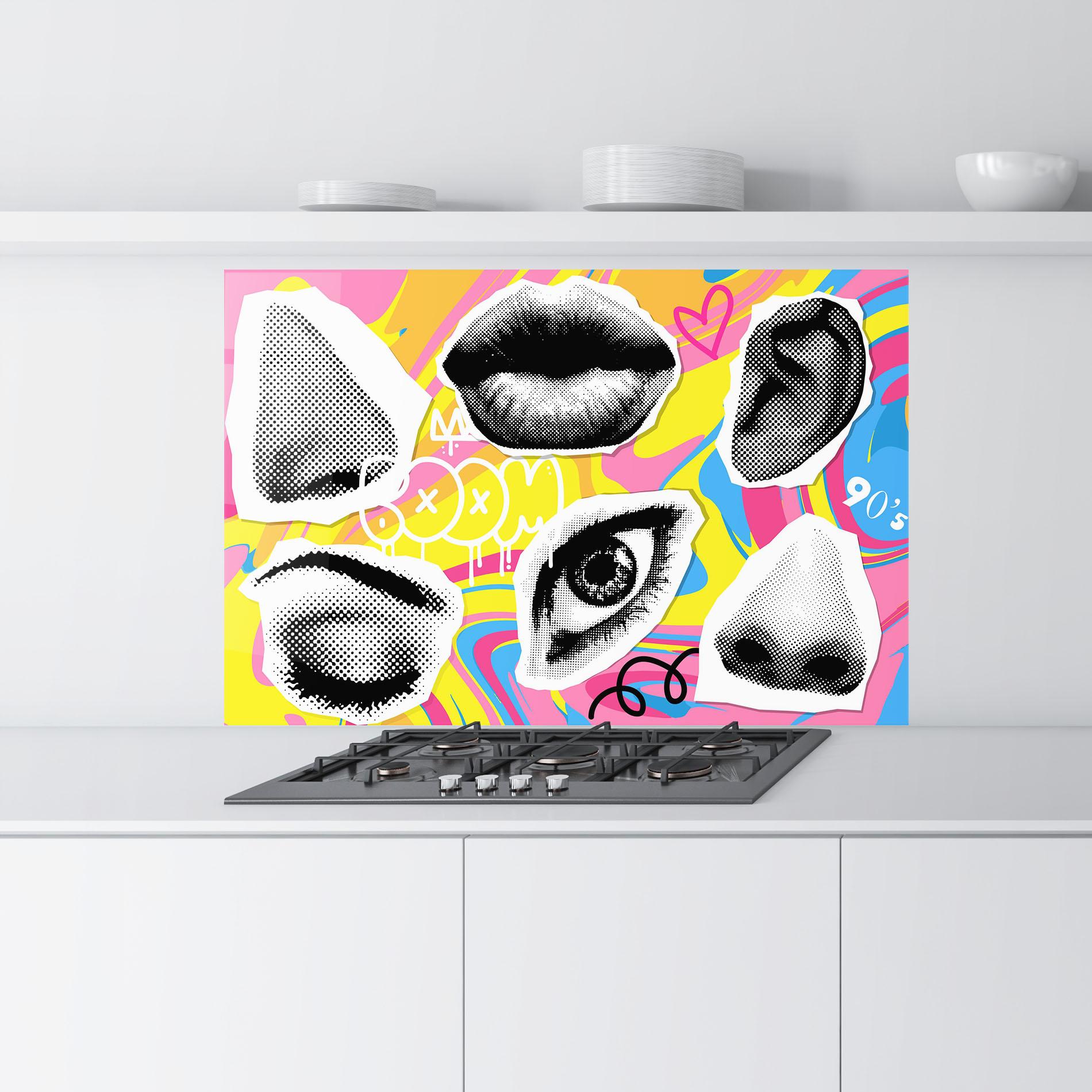 Konyhai üveg hátfal Boom 90s mockup 9