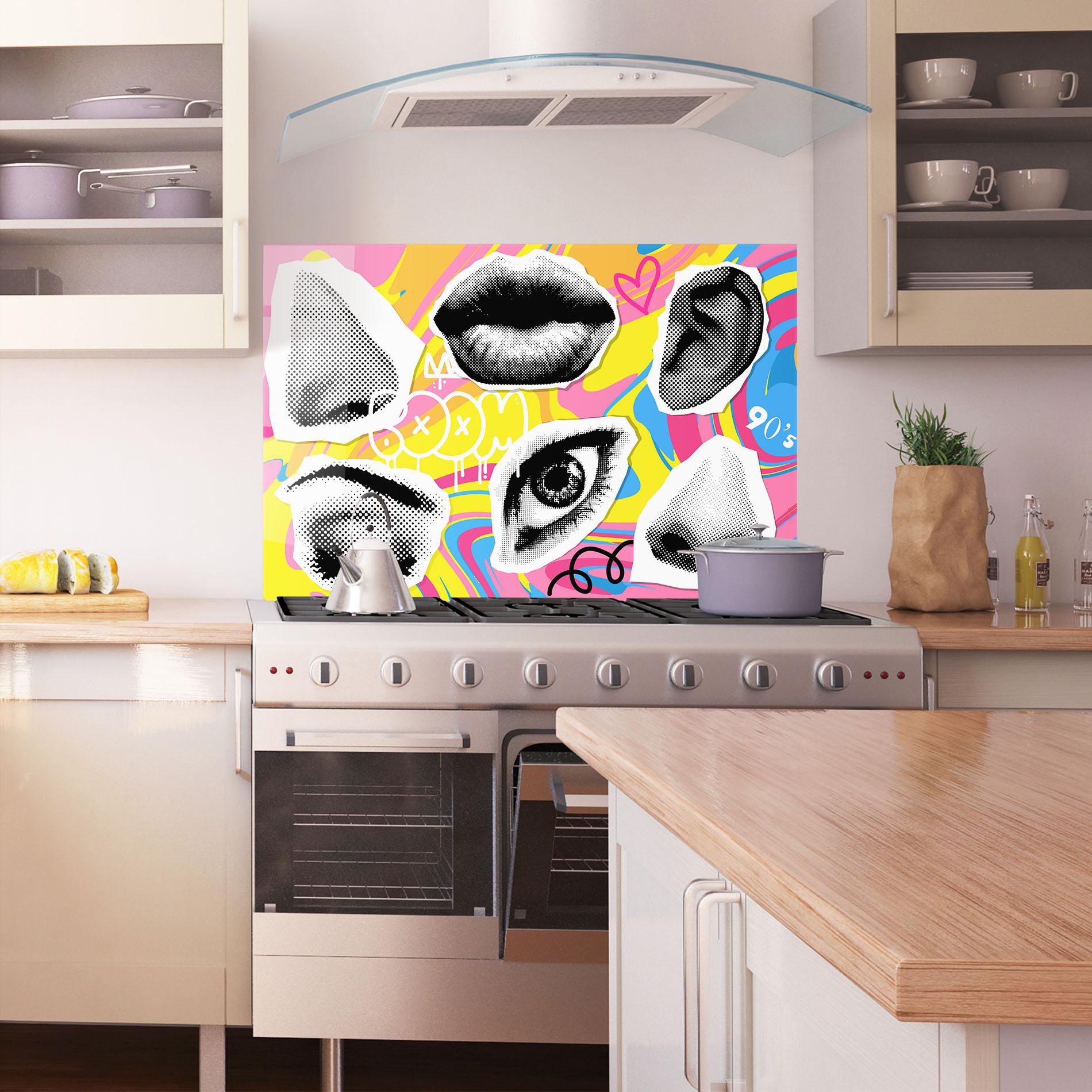 Konyhai üveg hátfal Boom 90s mockup 1