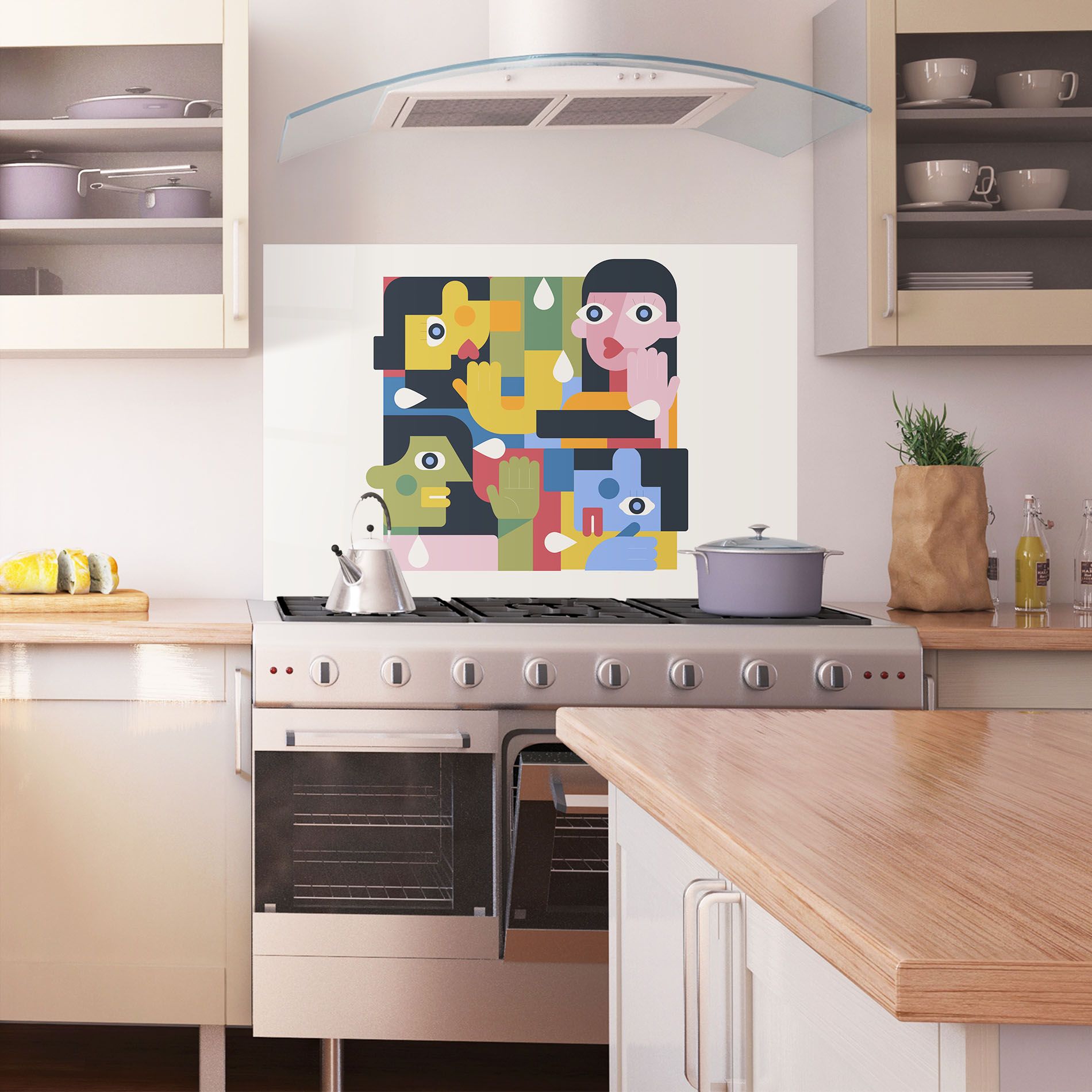 Minimal People Collage mockup 1