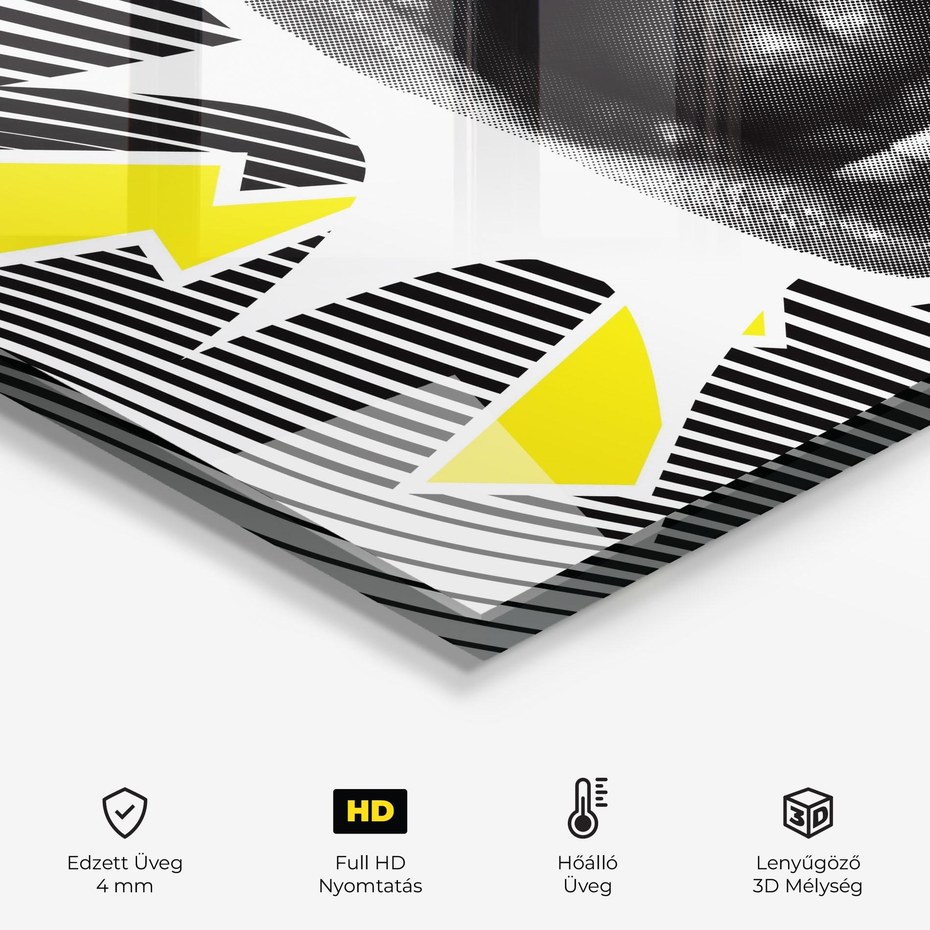 Konyhai üveg hátfal Lightning Mouth mockup 2