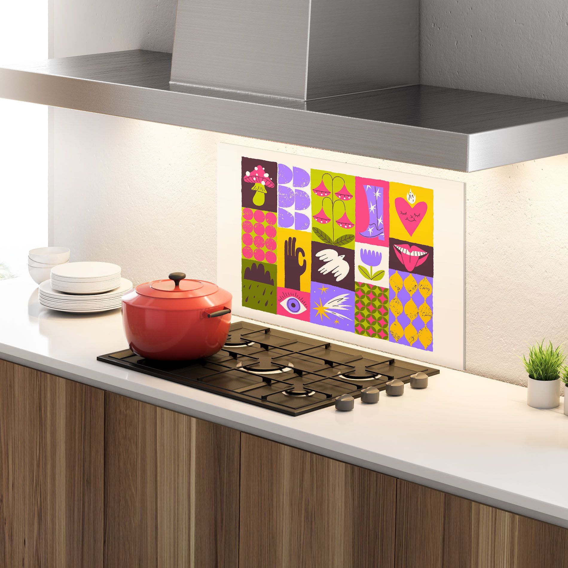 Green Purple Collage mockup 4