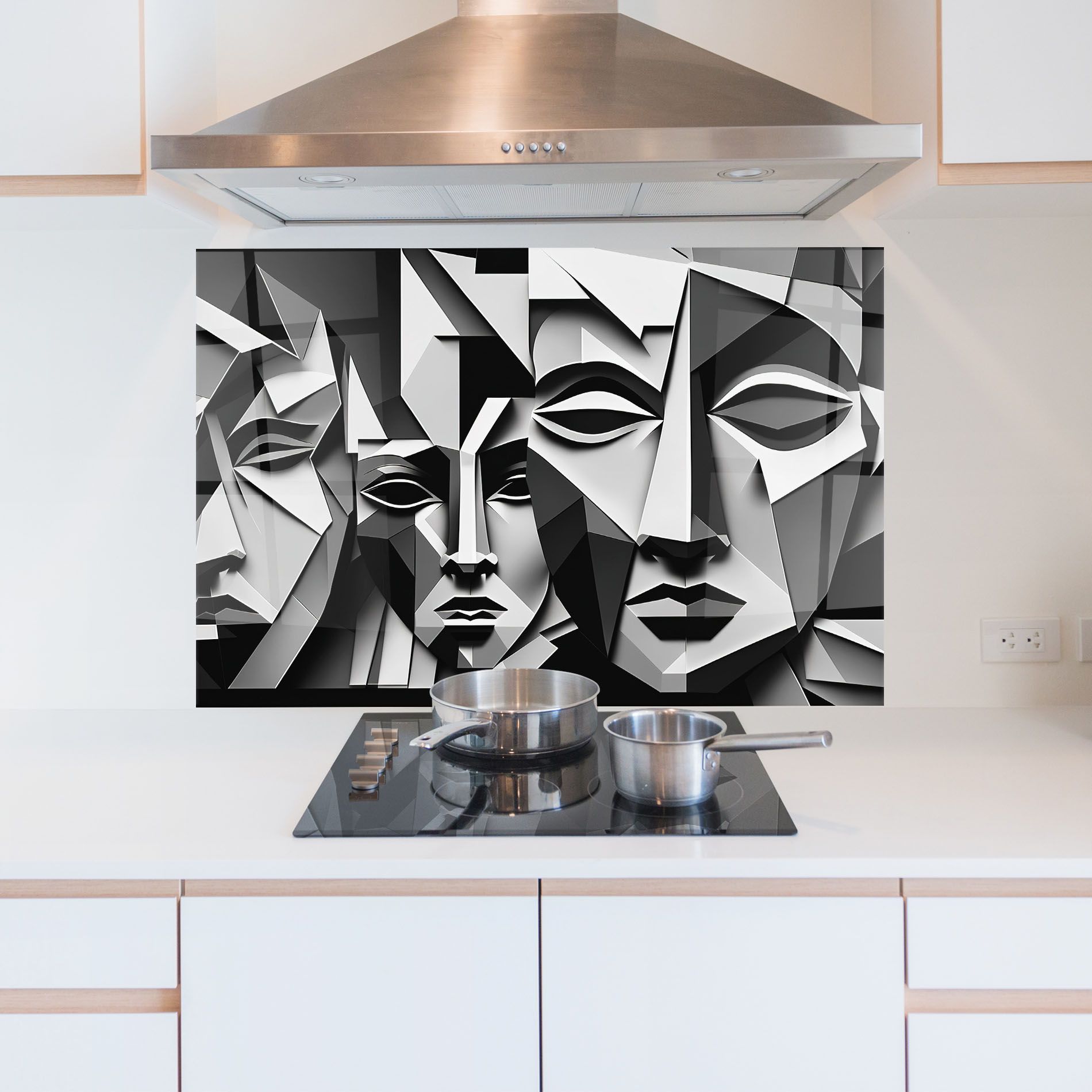 Grey Faces Collage mockup 5