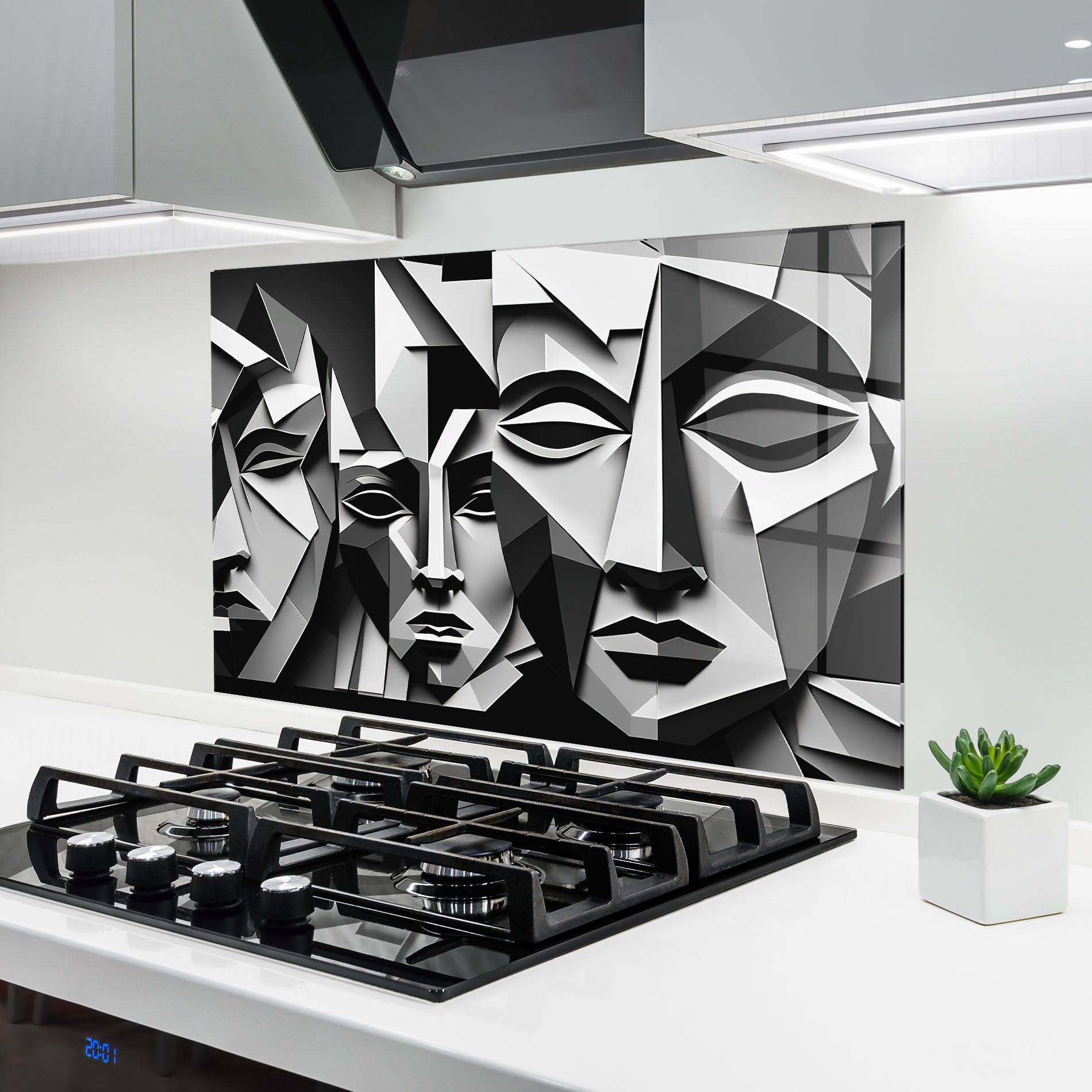 Grey Faces Collage mockup 6