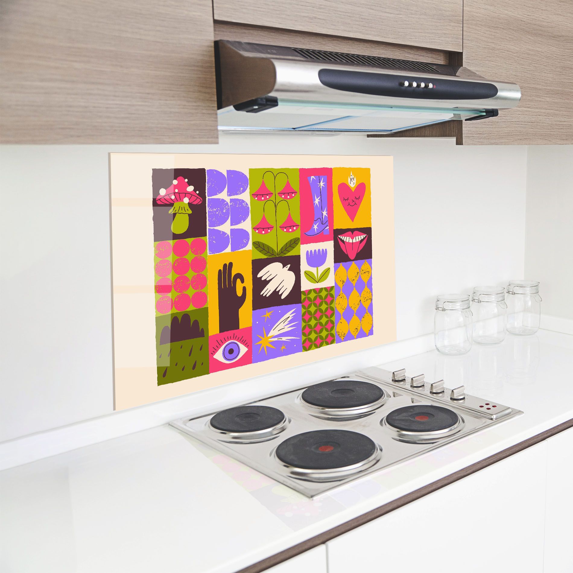 Green Purple Collage mockup 8