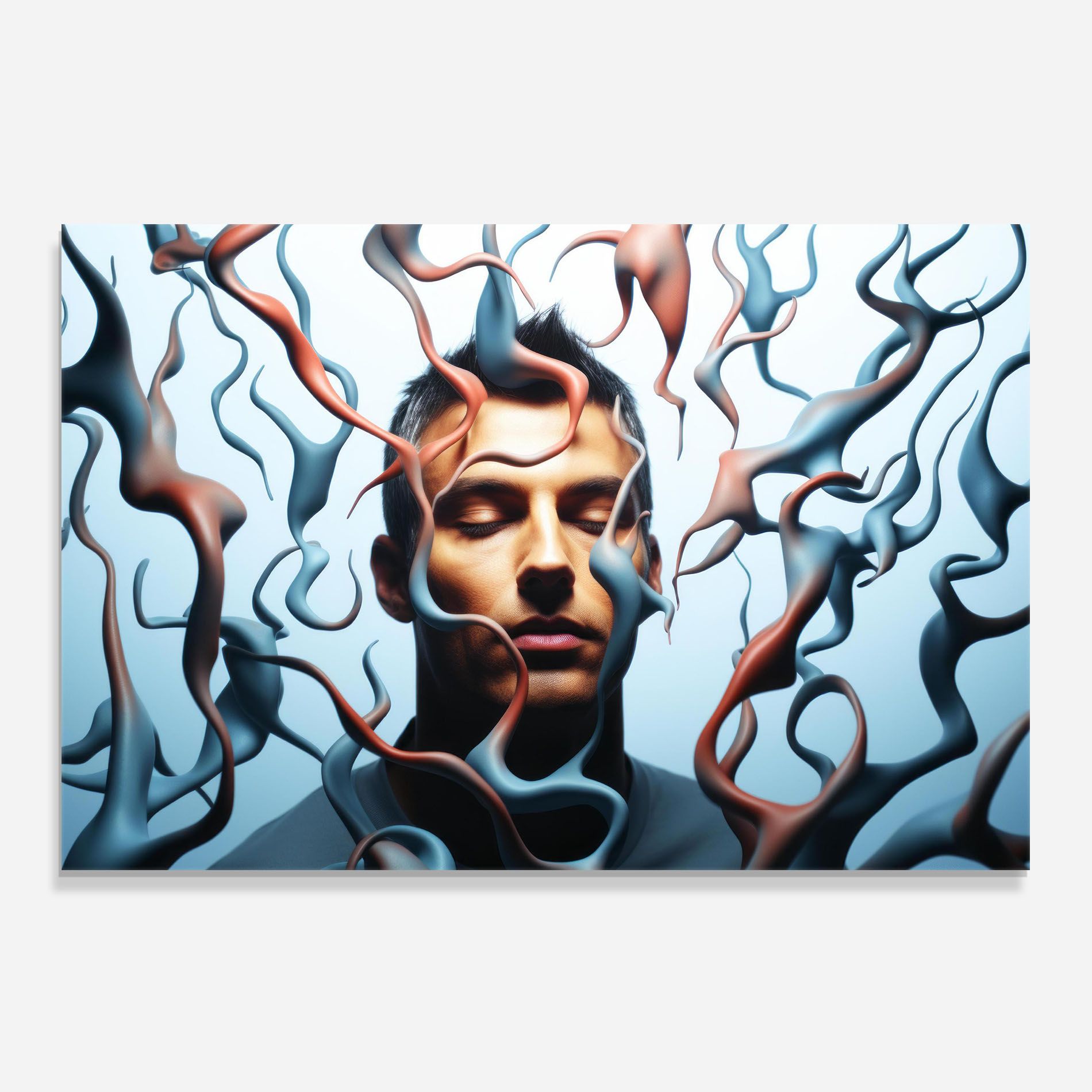 Blue Red Swirls mockup 0