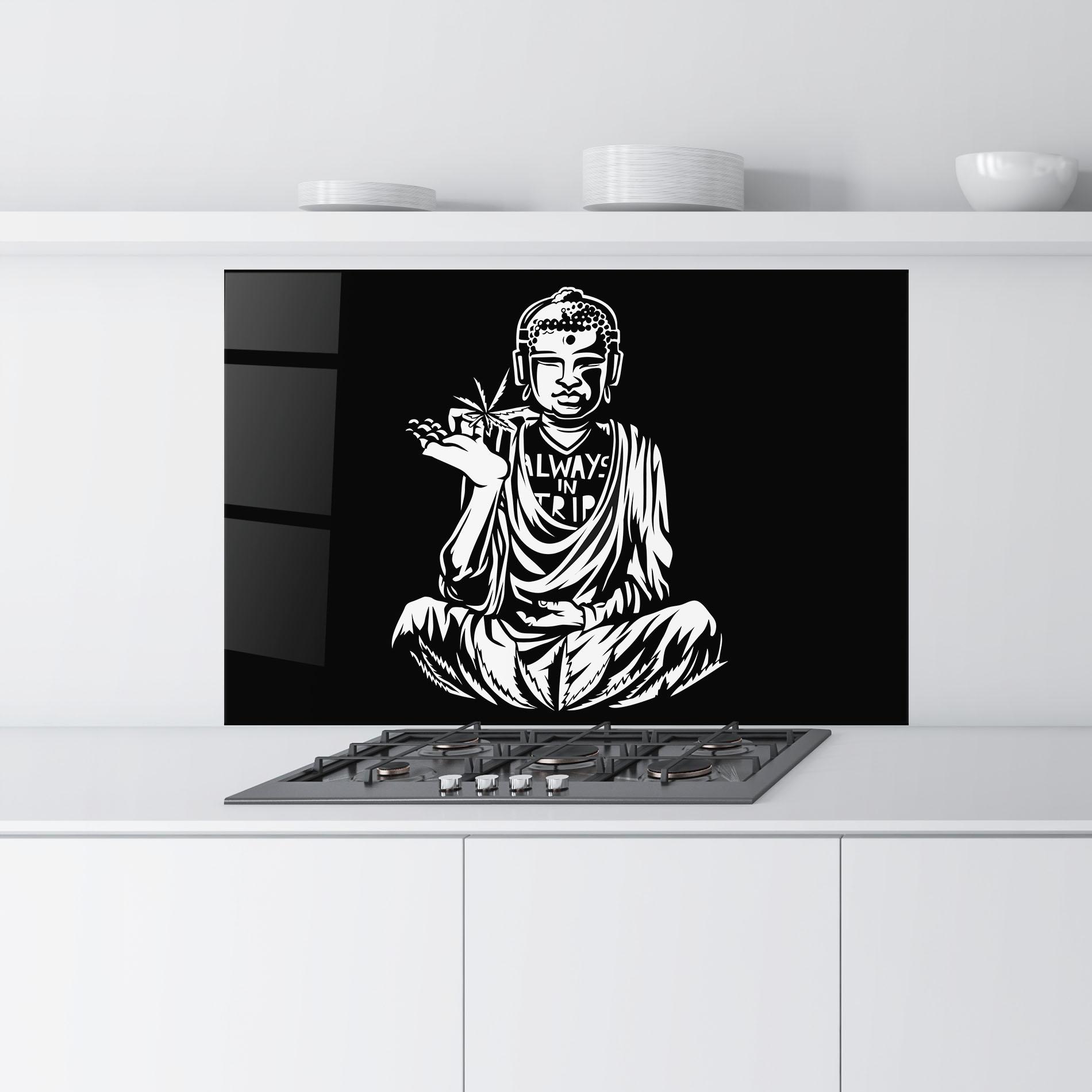 Konyhai üveg hátfal Always Trip mockup 9