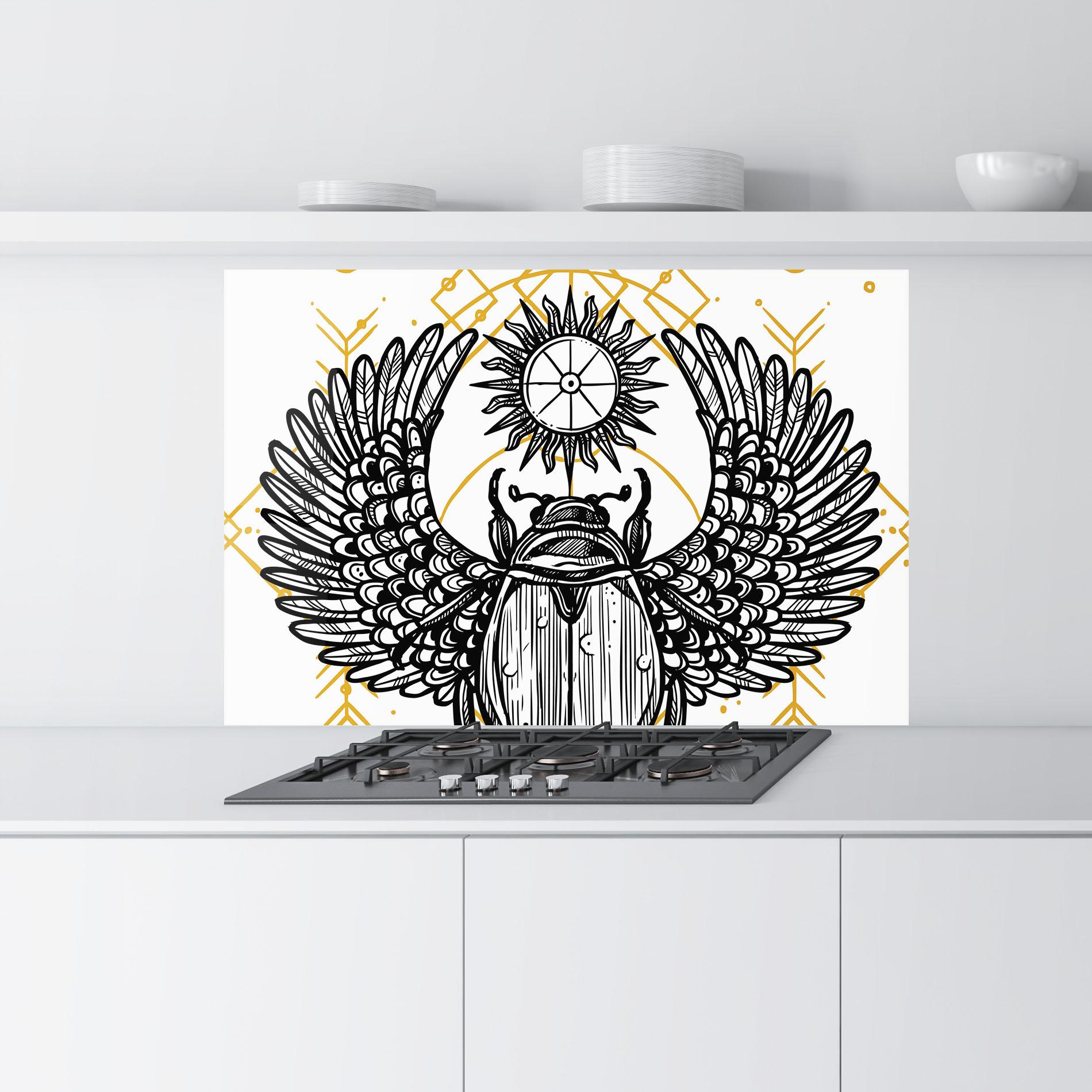 Konyhai üveg hátfal Cool Art 02 mockup 9