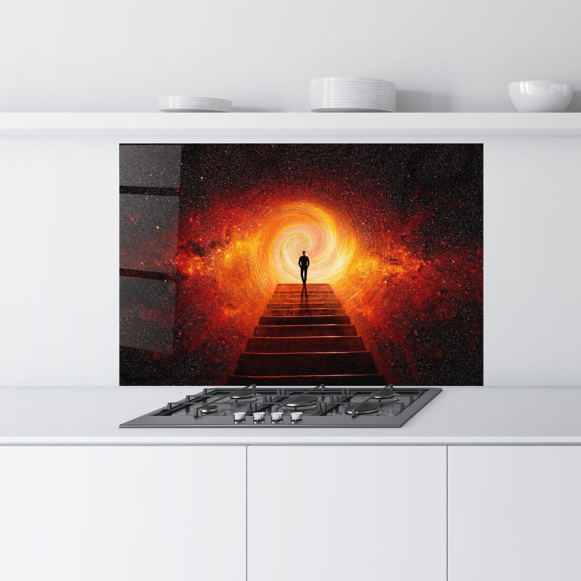 Konyhai üveg hátfal Gateway To Your Soul mockup 9