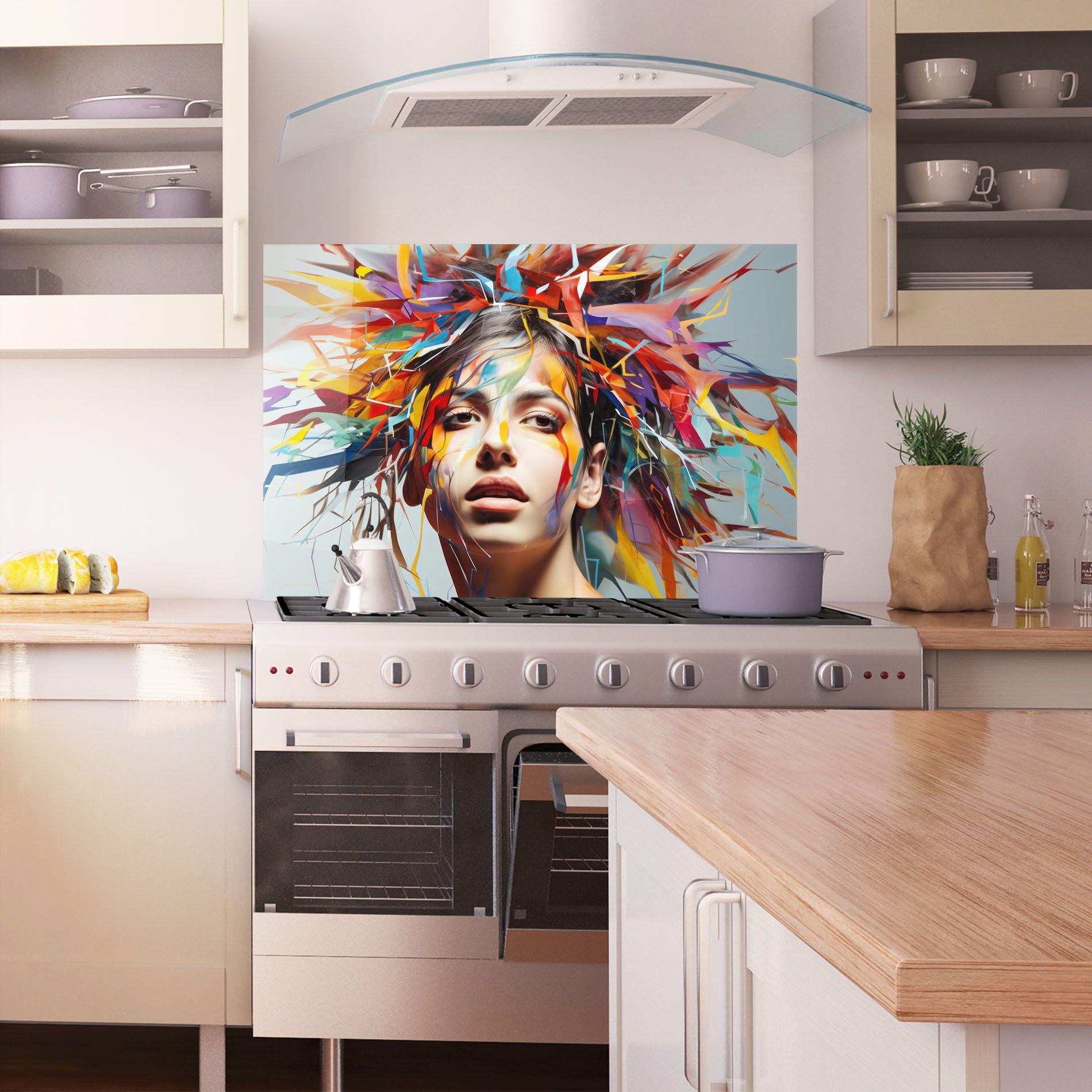 Colorful Paint Hair mockup 1