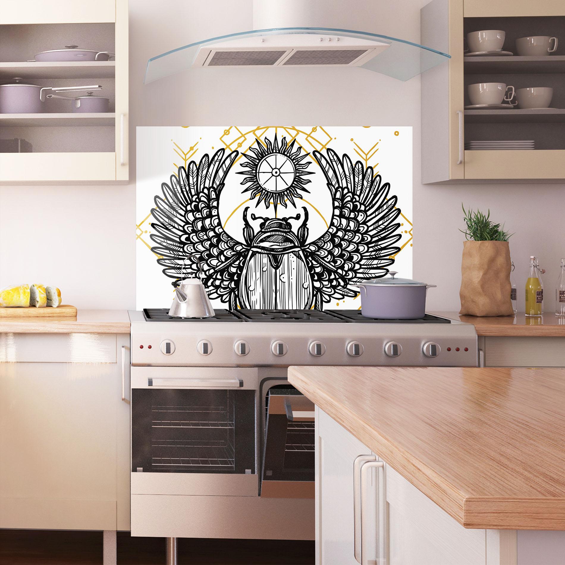 Konyhai üveg hátfal Cool Art 02 mockup 1